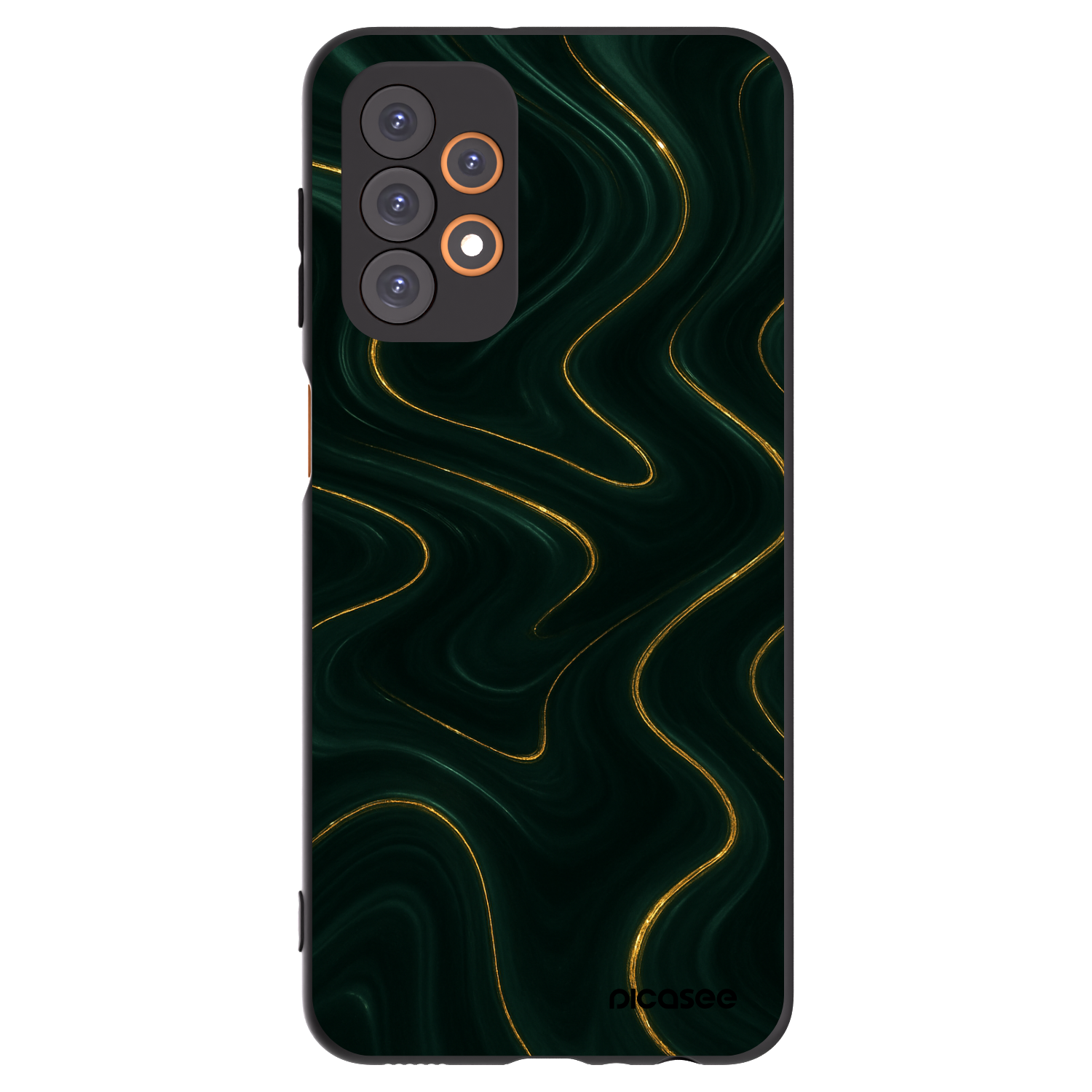 Picasee silikonowe czarne etui na Samsung Galaxy A23 A236B 5G - Vawes