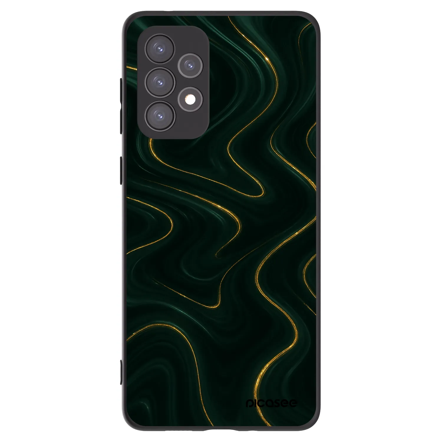 Picasee silikonowe czarne etui na Samsung Galaxy A73 5G - Vawes