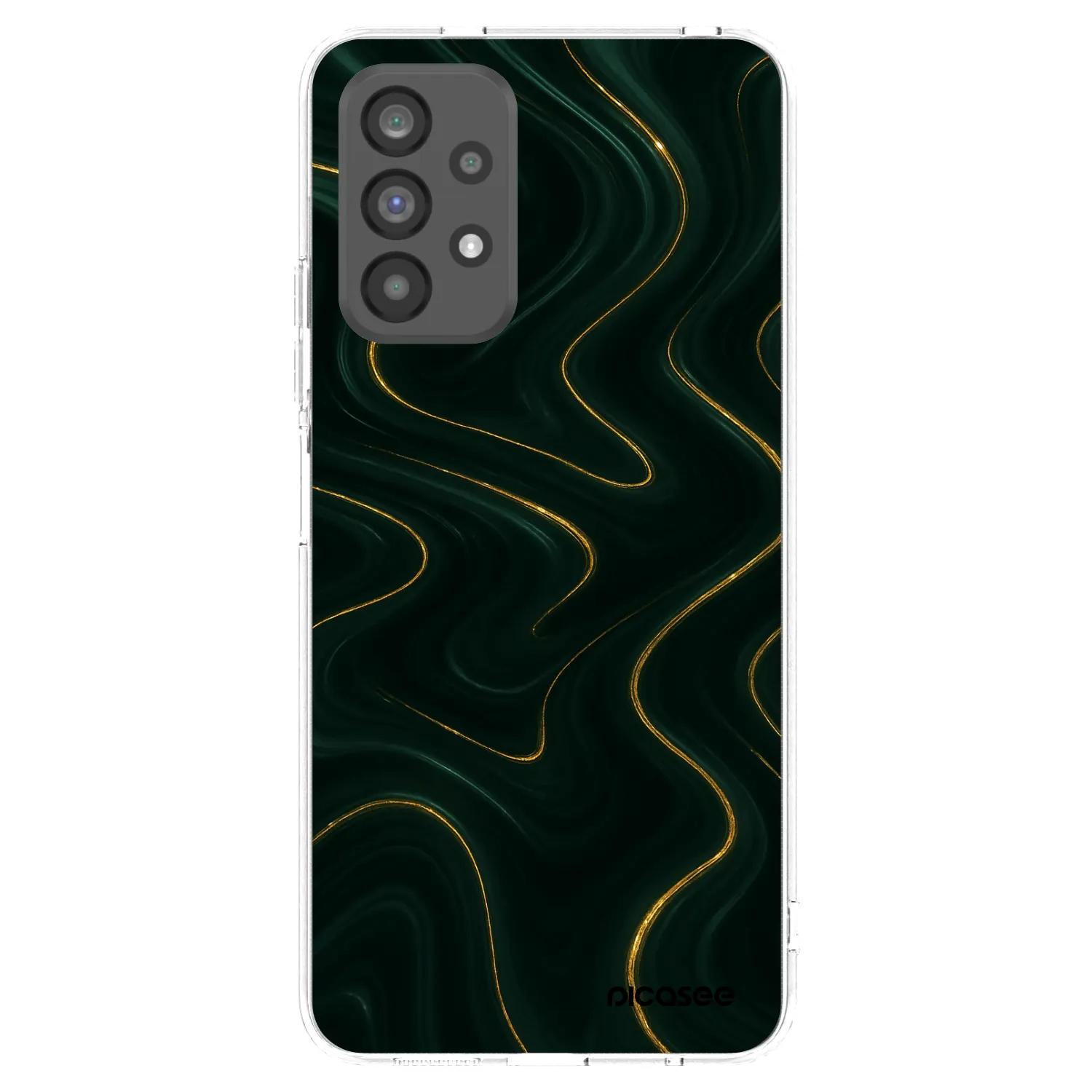 Picasee silikonowe przeźroczyste etui na Samsung Galaxy A73 5G - Vawes