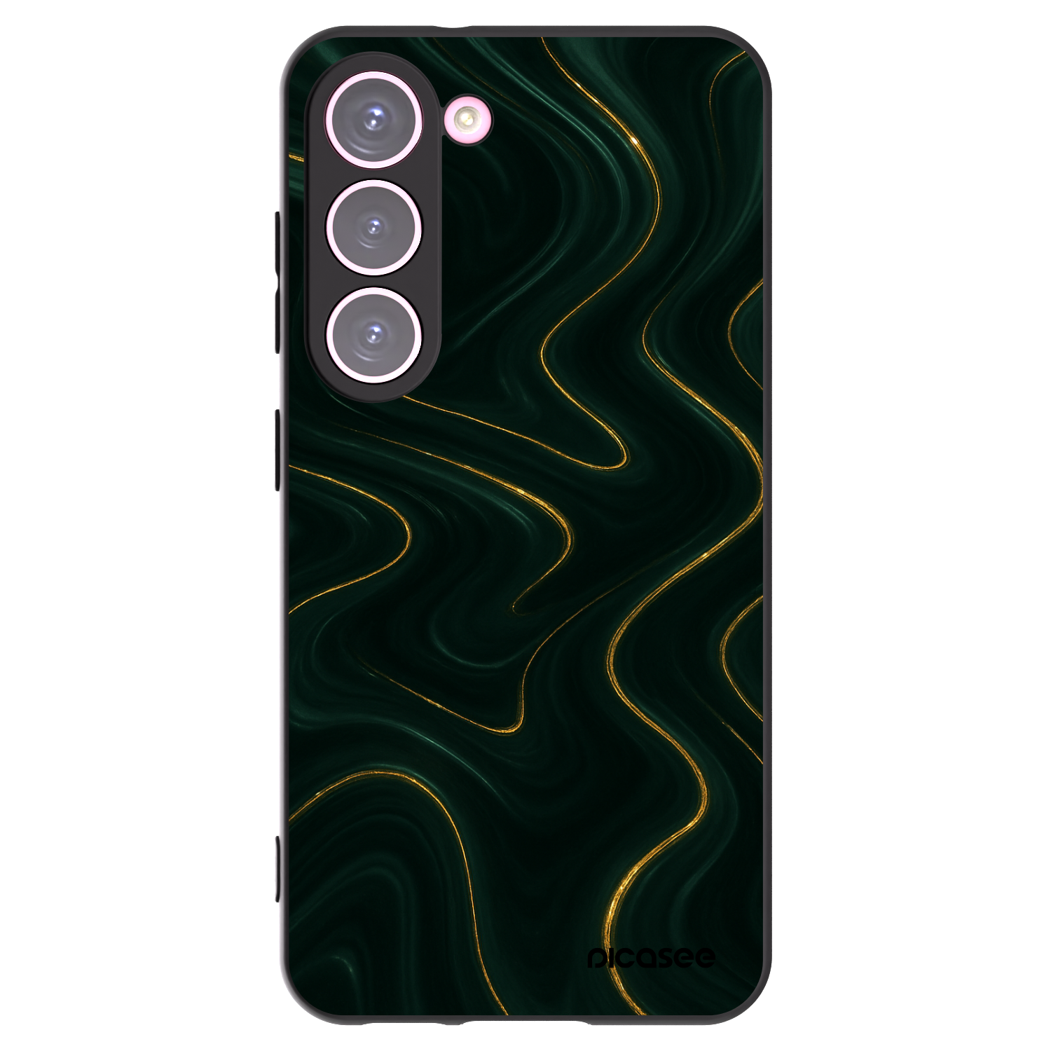 Picasee silikonowe czarne etui na Samsung Galaxy S23 5G - Vawes