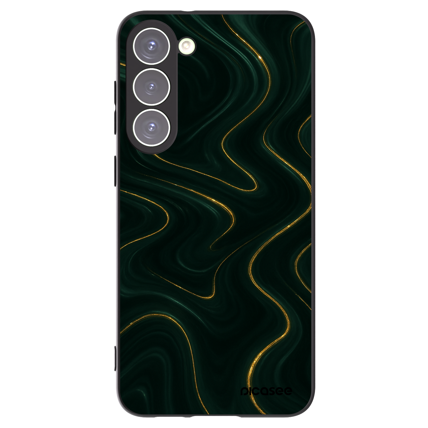 Picasee silikonowe czarne etui na Samsung Galaxy S23+ 5G - Vawes