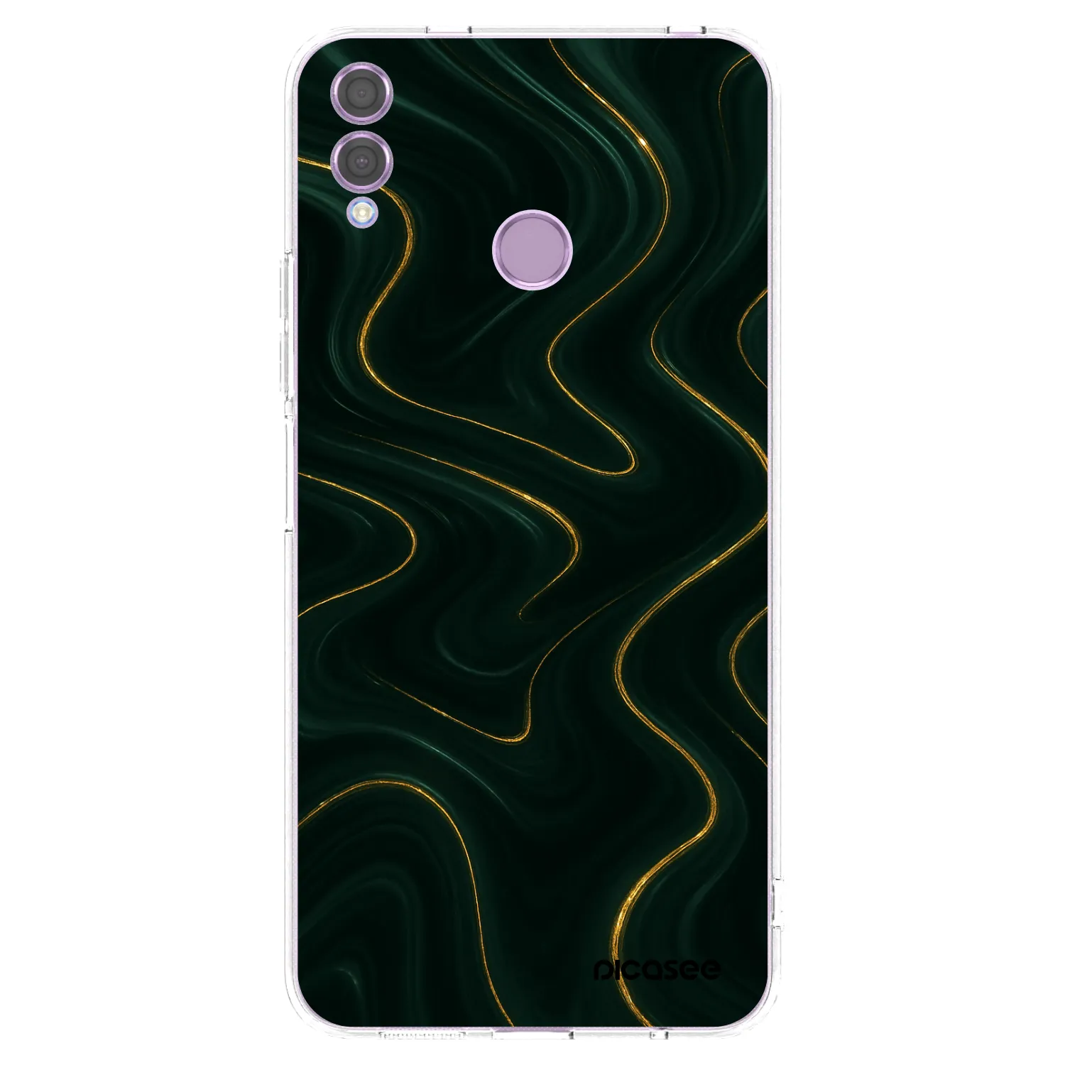 Picasee silikonowe przeźroczyste etui na Honor 8X - Vawes