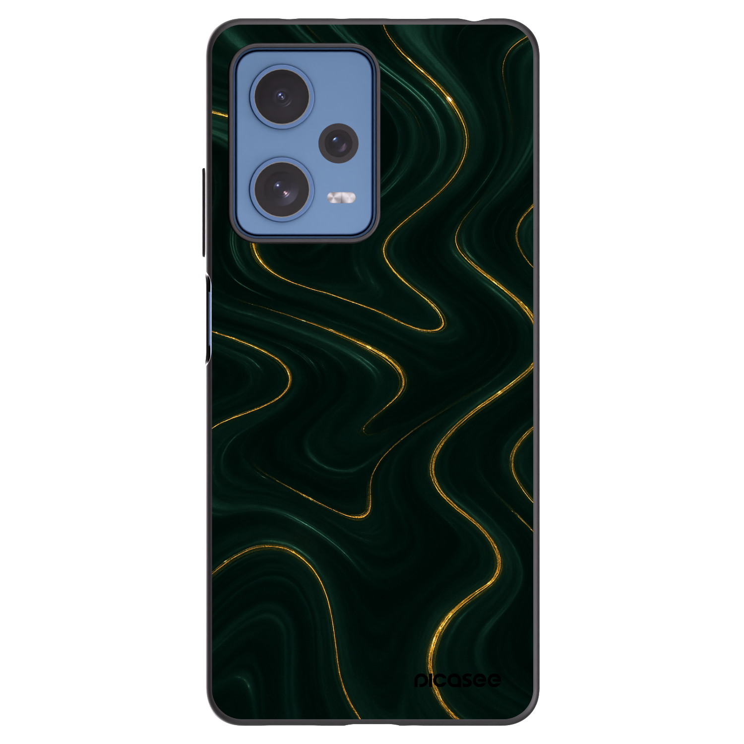Picasee silikonowe czarne etui na Xiaomi Redmi Note 12 Pro 5G - Vawes