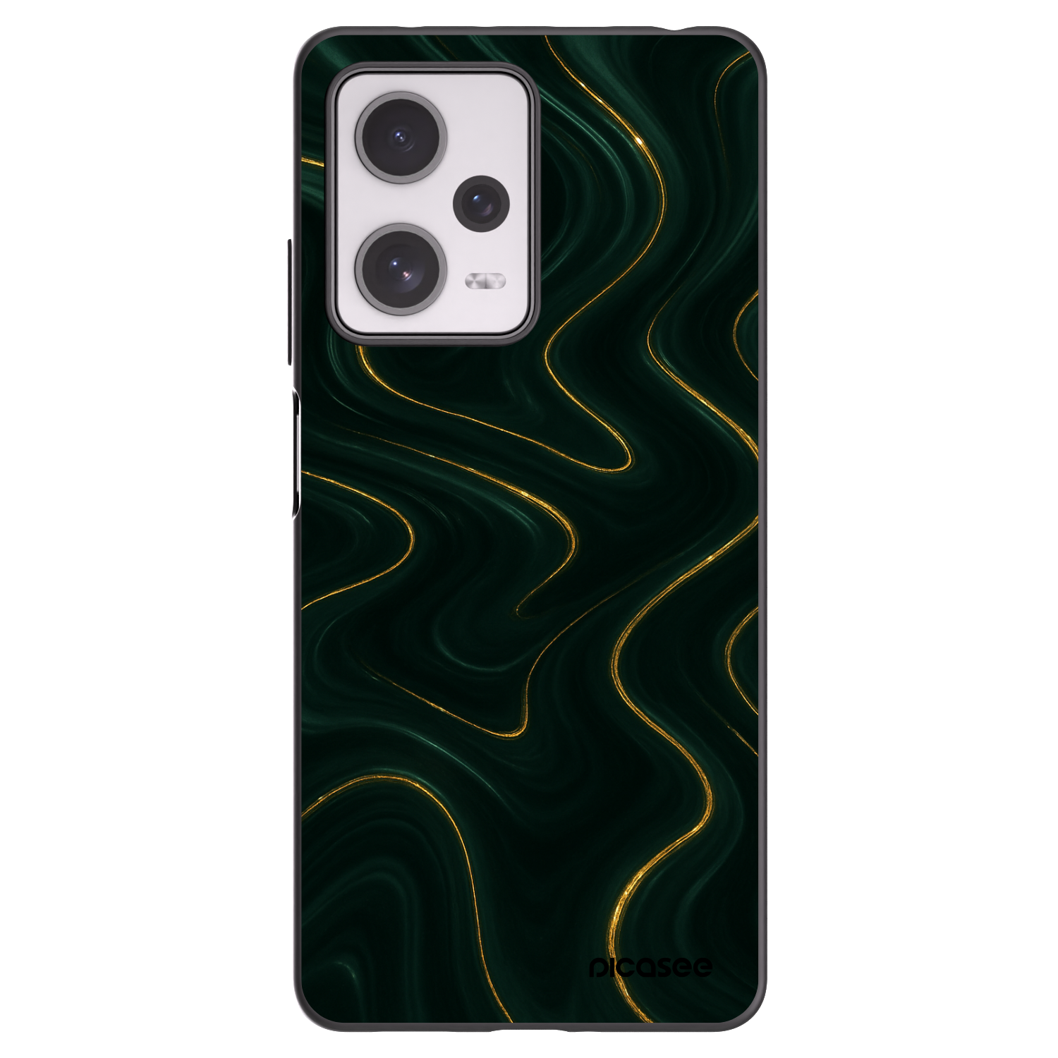 Picasee silikonowe czarne etui na Xiaomi Redmi Note 12 Pro+ 5G - Vawes