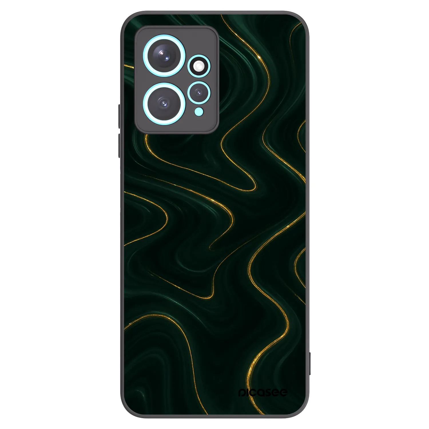 Picasee silikonowe czarne etui na Xiaomi Redmi Note 12 4G - Vawes