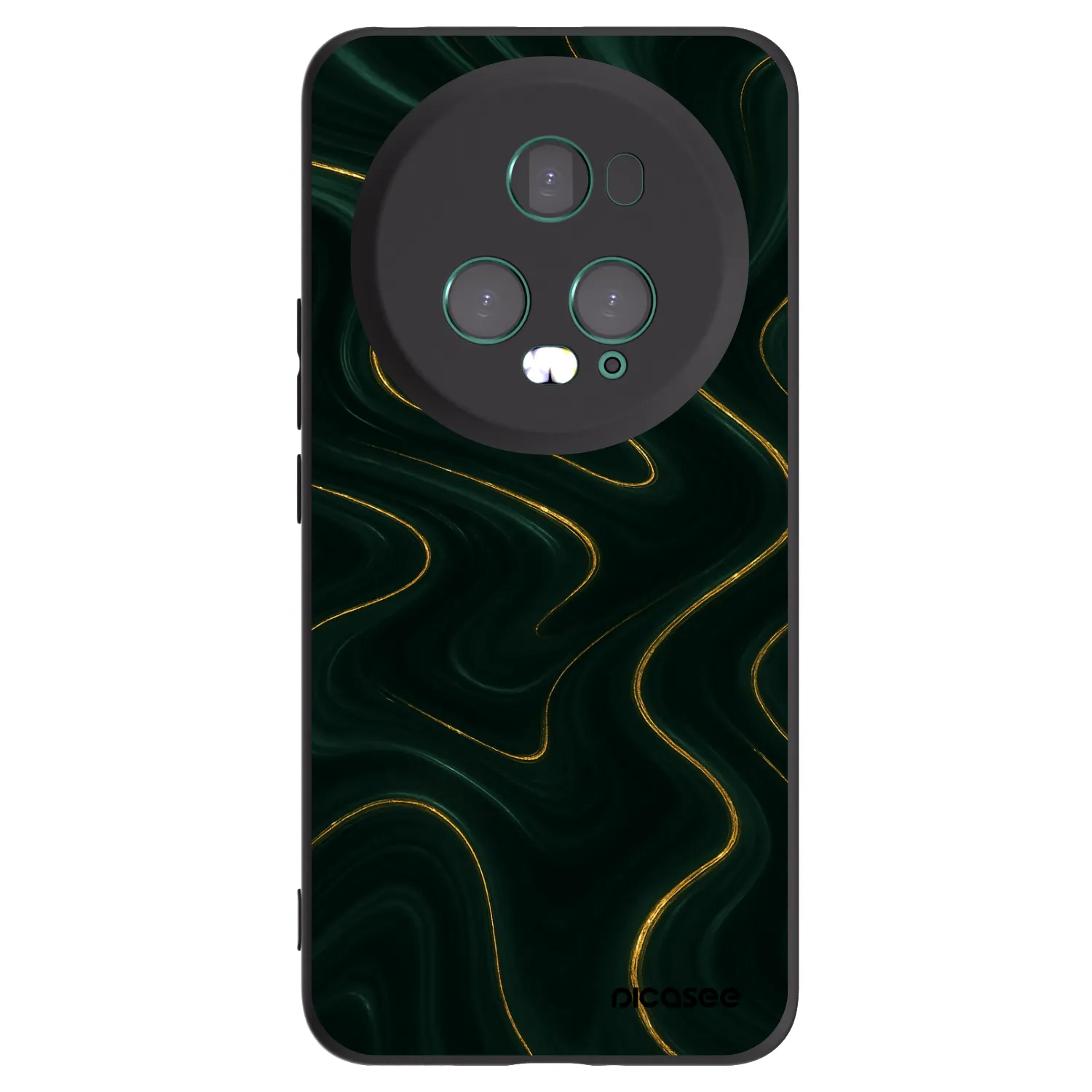 Picasee silikonowe czarne etui na Honor Magic5 Pro - Vawes
