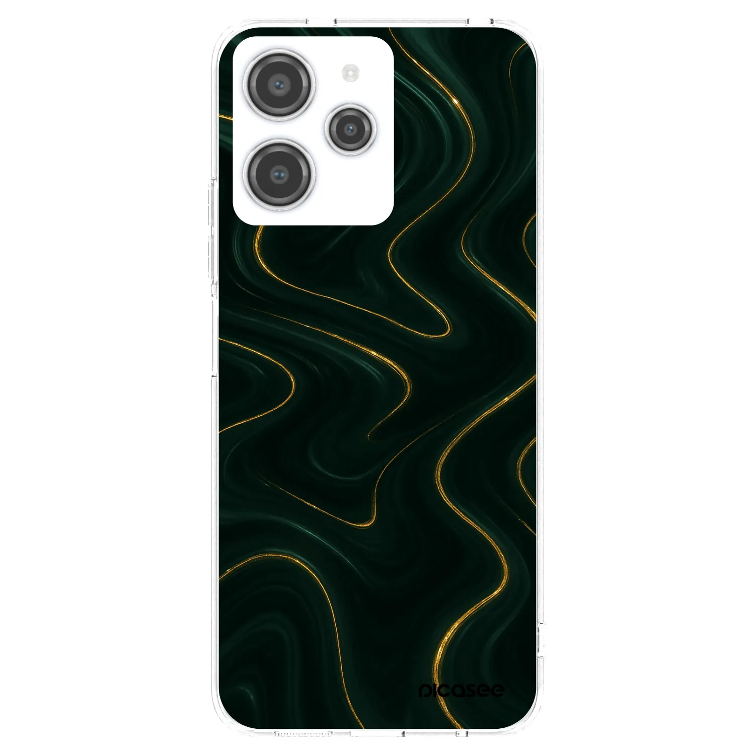 Picasee silikonowe przeźroczyste etui na Xiaomi Redmi 12 4G - Vawes