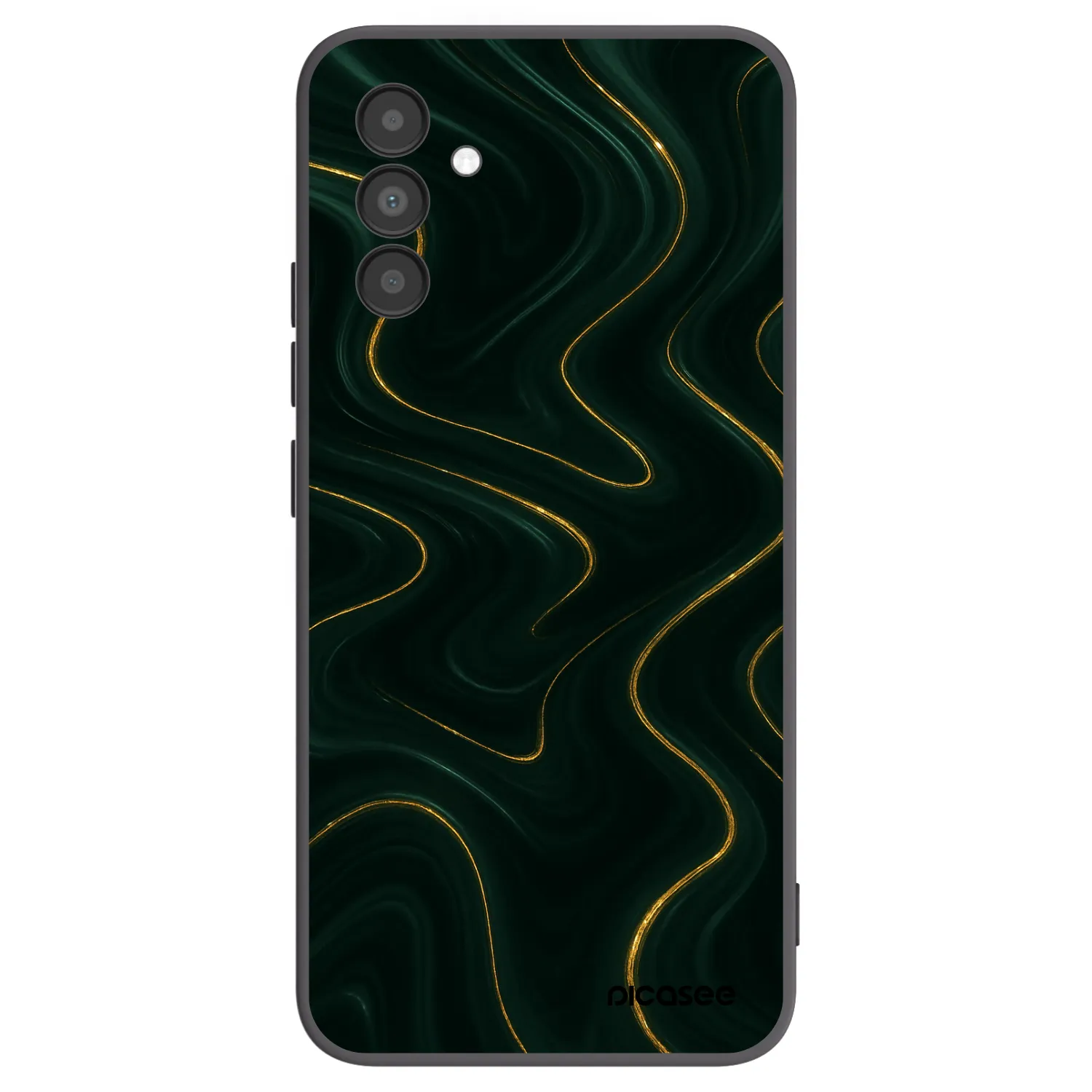 Picasee silikonowe czarne etui na Samsung Galaxy A04s A047F - Vawes