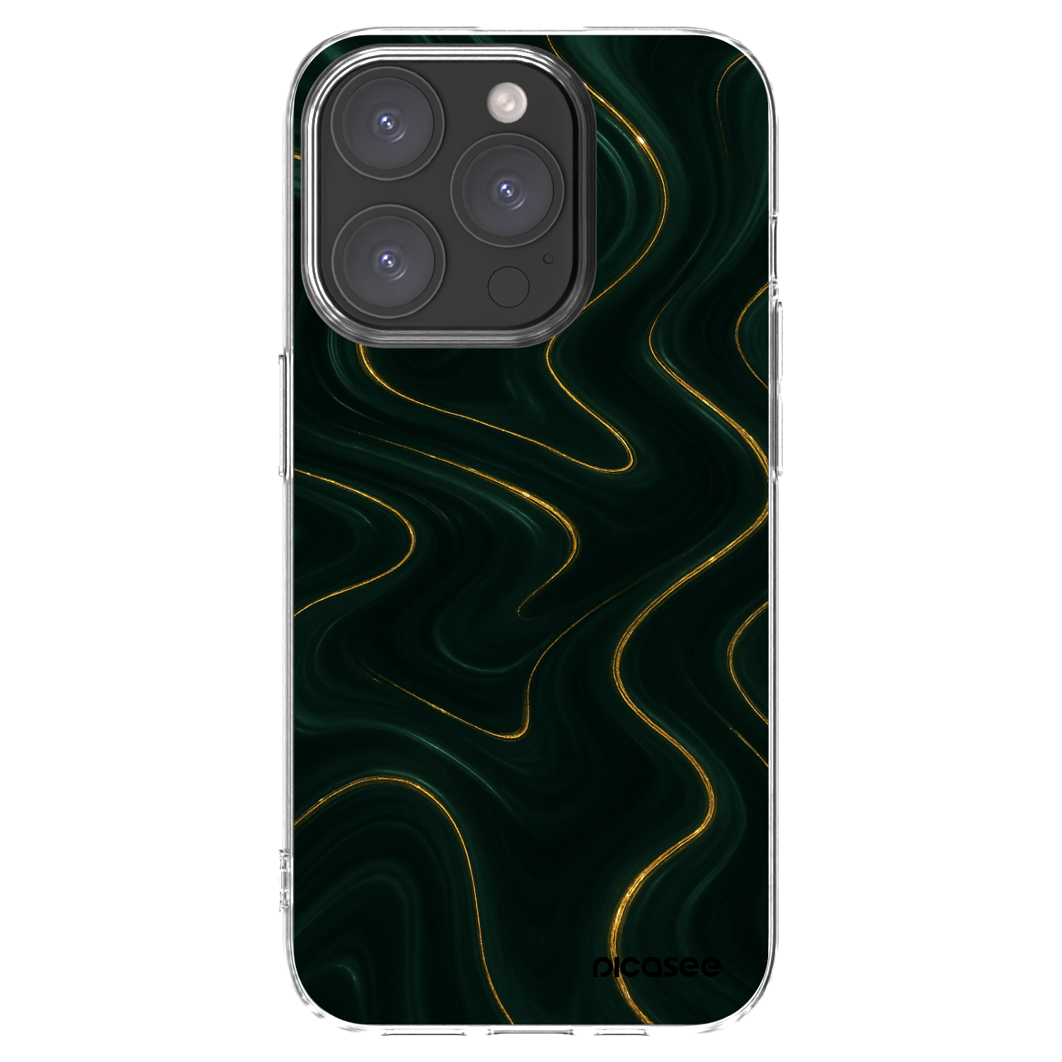 Picasee silikonowe przeźroczyste etui na Apple iPhone 15 Pro - Vawes