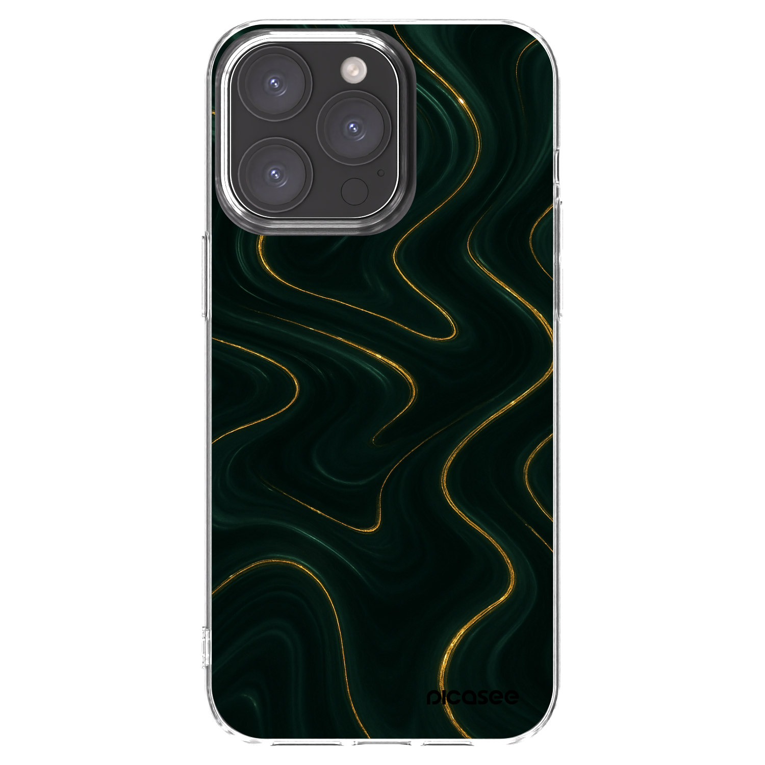 Picasee silikonowe przeźroczyste etui na Apple iPhone 15 Pro Max - Vawes