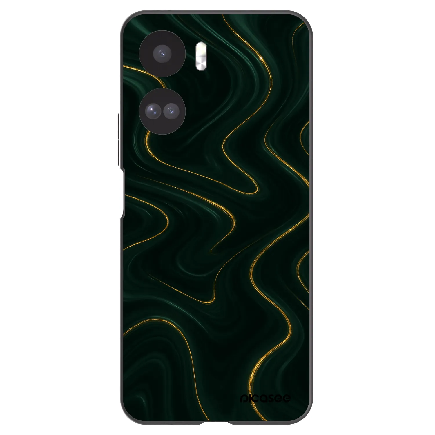 Picasee silikonowe czarne etui na Honor 90 Lite 5G - Vawes
