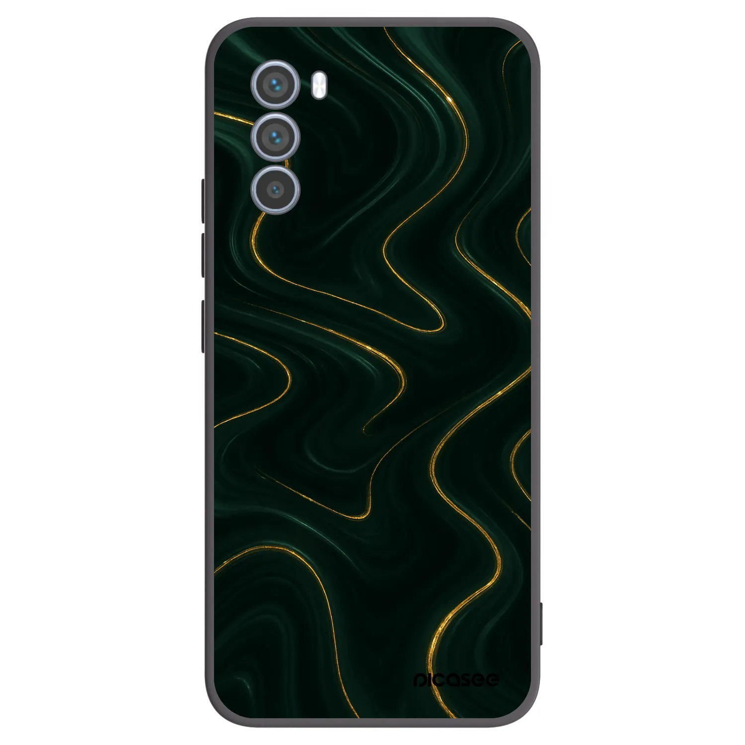 Picasee silikonowe czarne etui na Motorola Moto G62 - Vawes