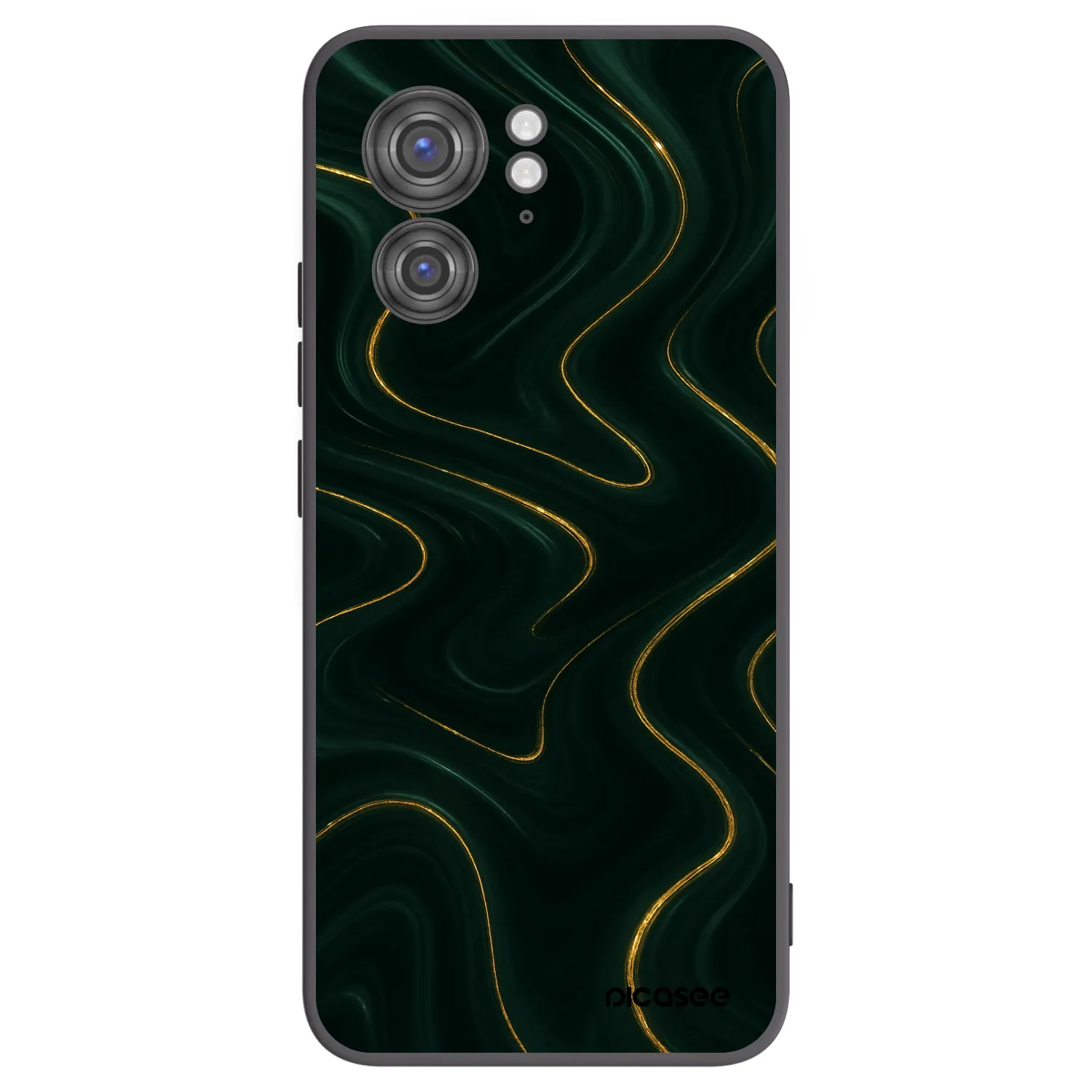 Picasee silikonowe czarne etui na Motorola Edge 40 - Vawes