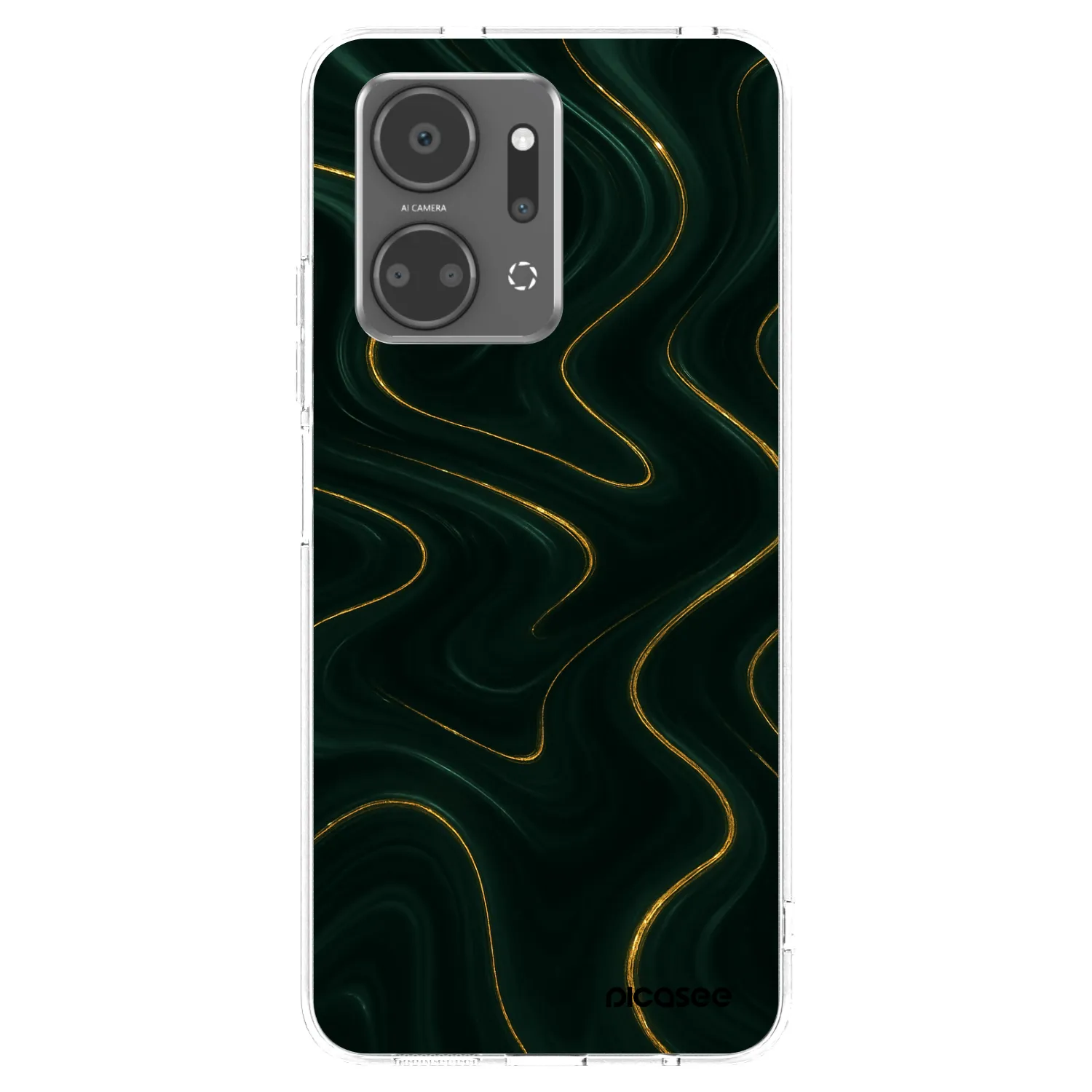 Picasee silikonowe przeźroczyste etui na Honor X7a - Vawes