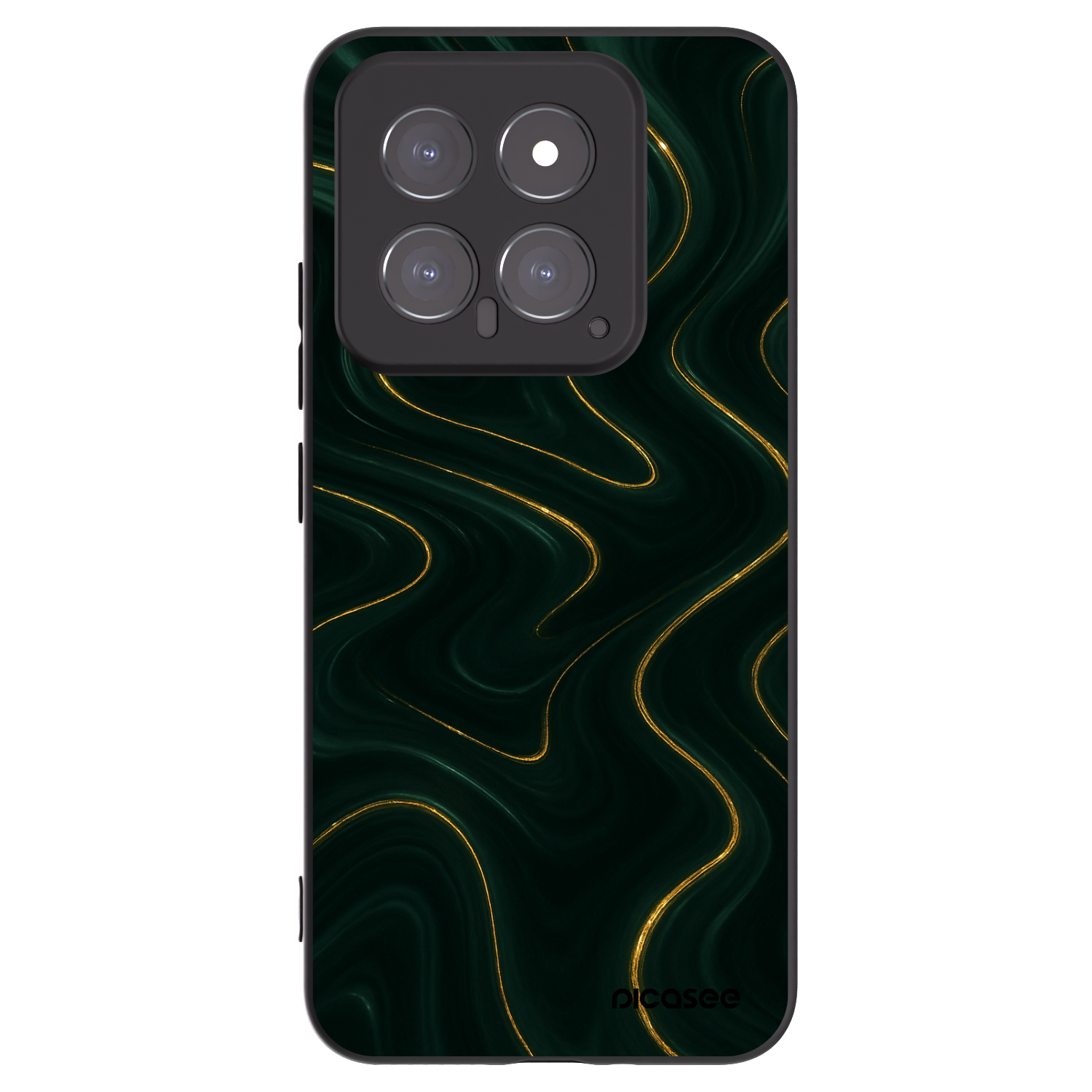 Picasee silikonowe czarne etui na Xiaomi 14 - Vawes