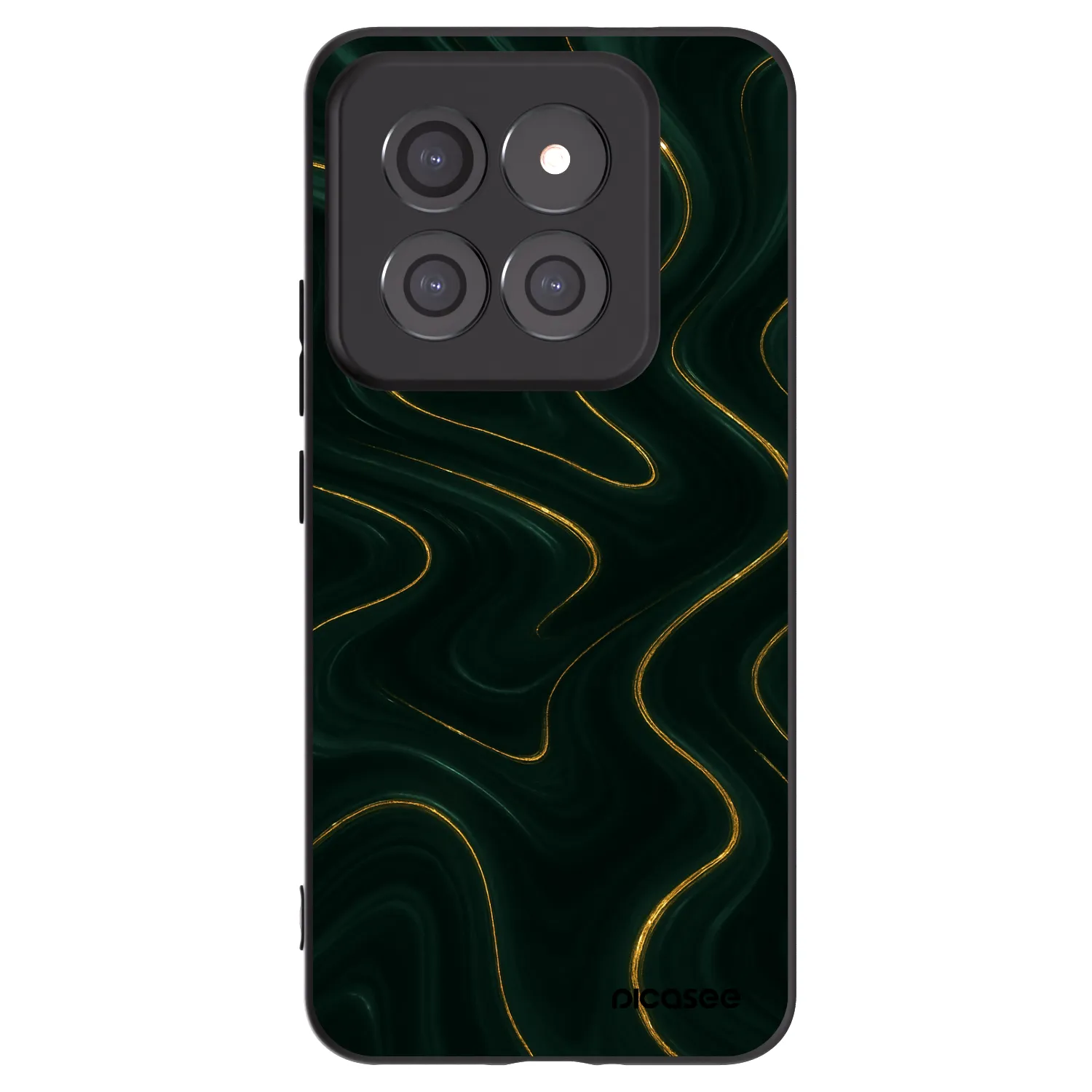 Picasee silikonowe czarne etui na Xiaomi 14 Pro - Vawes
