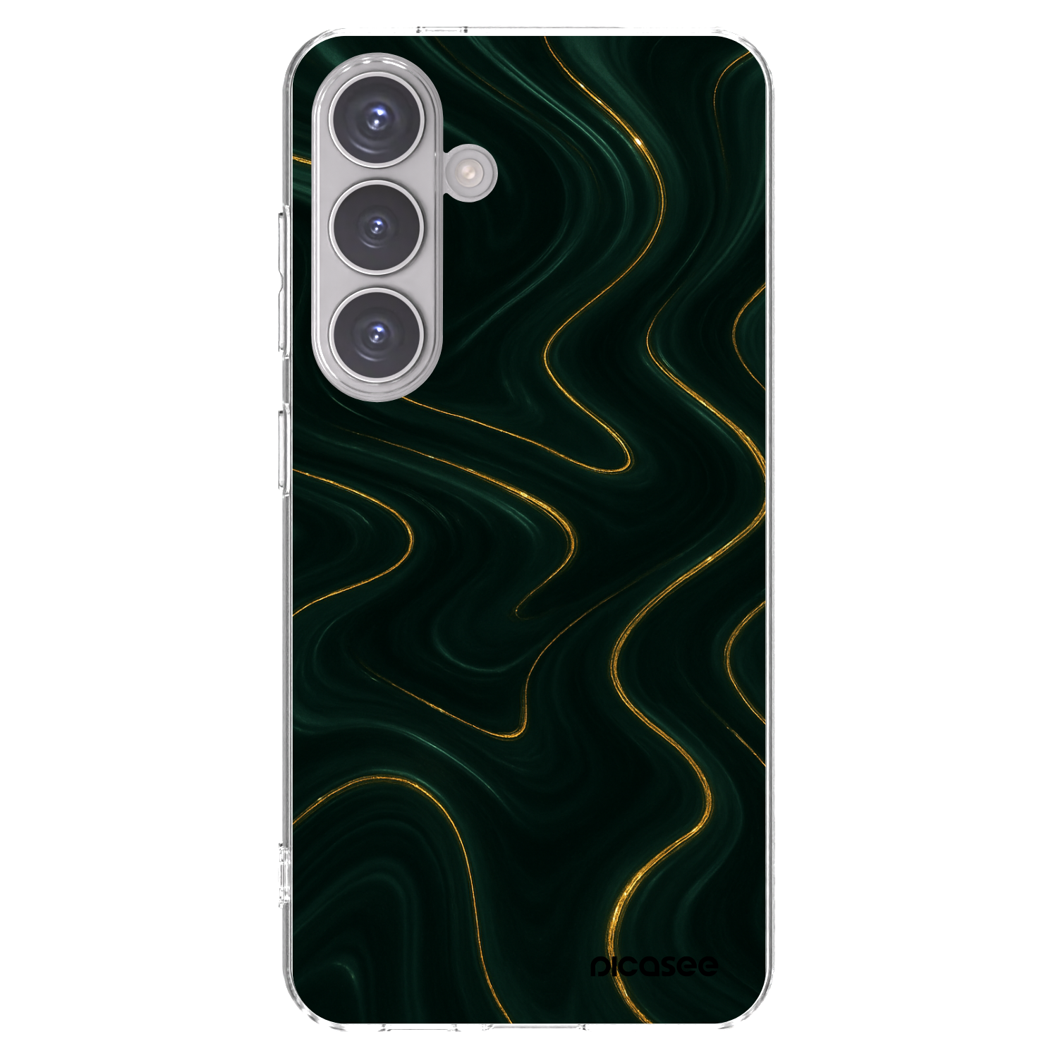 Picasee silikonowe przeźroczyste etui na Samsung Galaxy S24 S921B 5G - Vawes