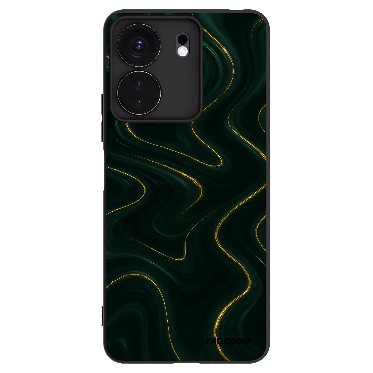 Picasee silikonowe czarne etui na Xiaomi Redmi 13C 4G - Vawes