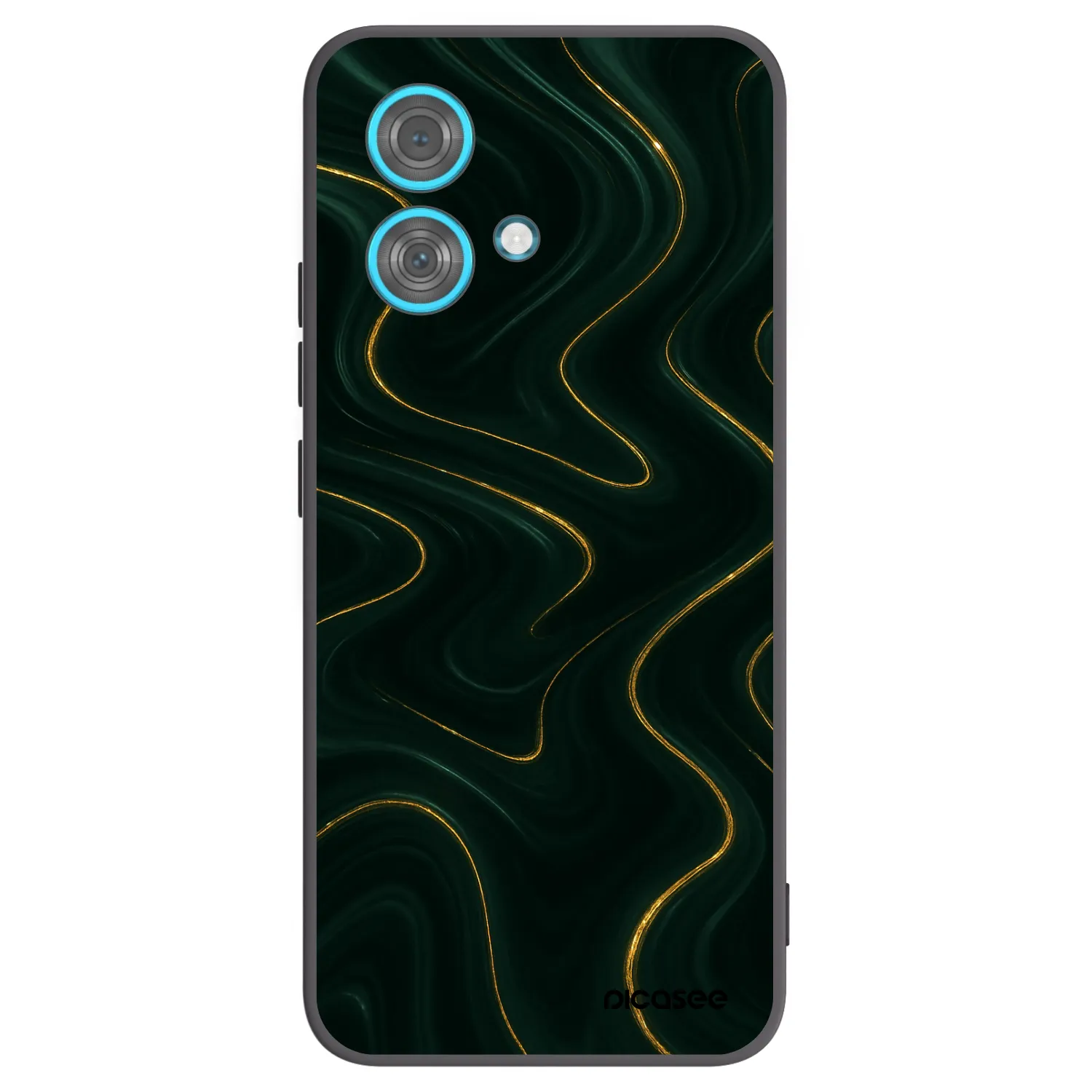 Picasee silikonowe czarne etui na Motorola Edge 40 Neo - Vawes