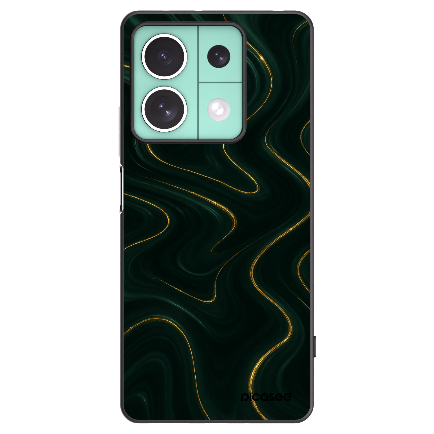 Picasee silikonowe czarne etui na Xiaomi Redmi Note 13 5G - Vawes