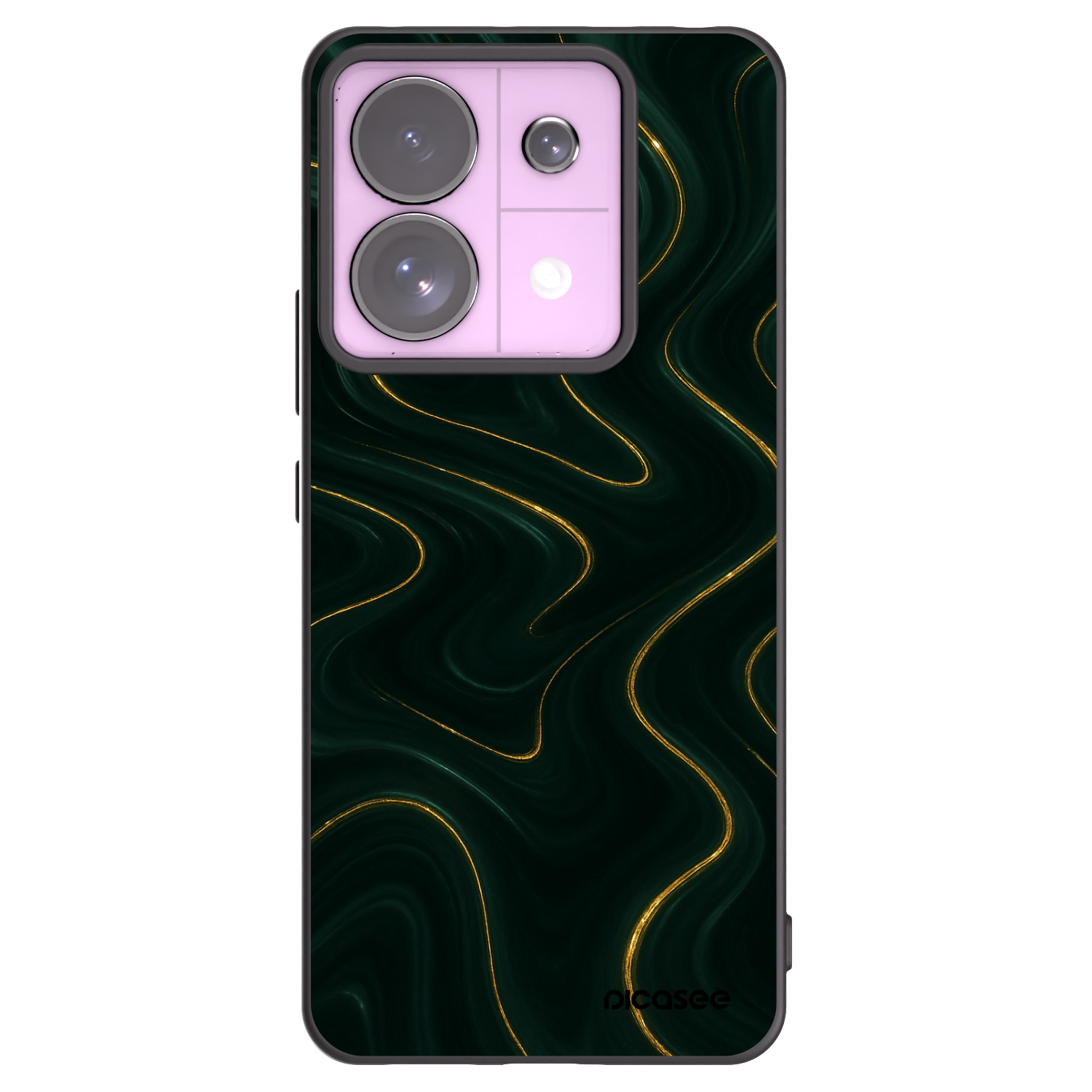 Picasee silikonowe czarne etui na Xiaomi Redmi Note 13 Pro 5G - Vawes