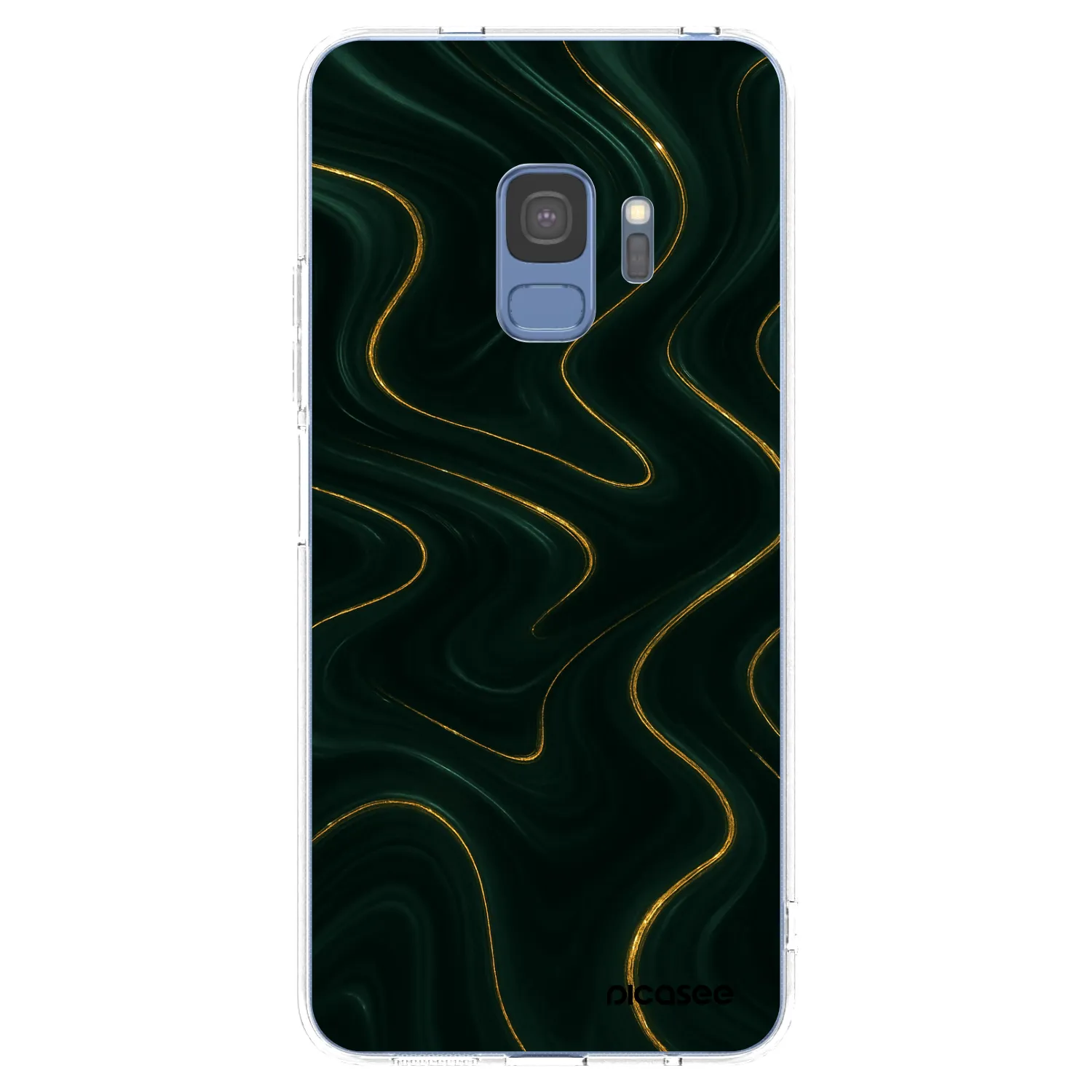 Picasee silikonowe przeźroczyste etui na Samsung Galaxy S9 G960F - Vawes