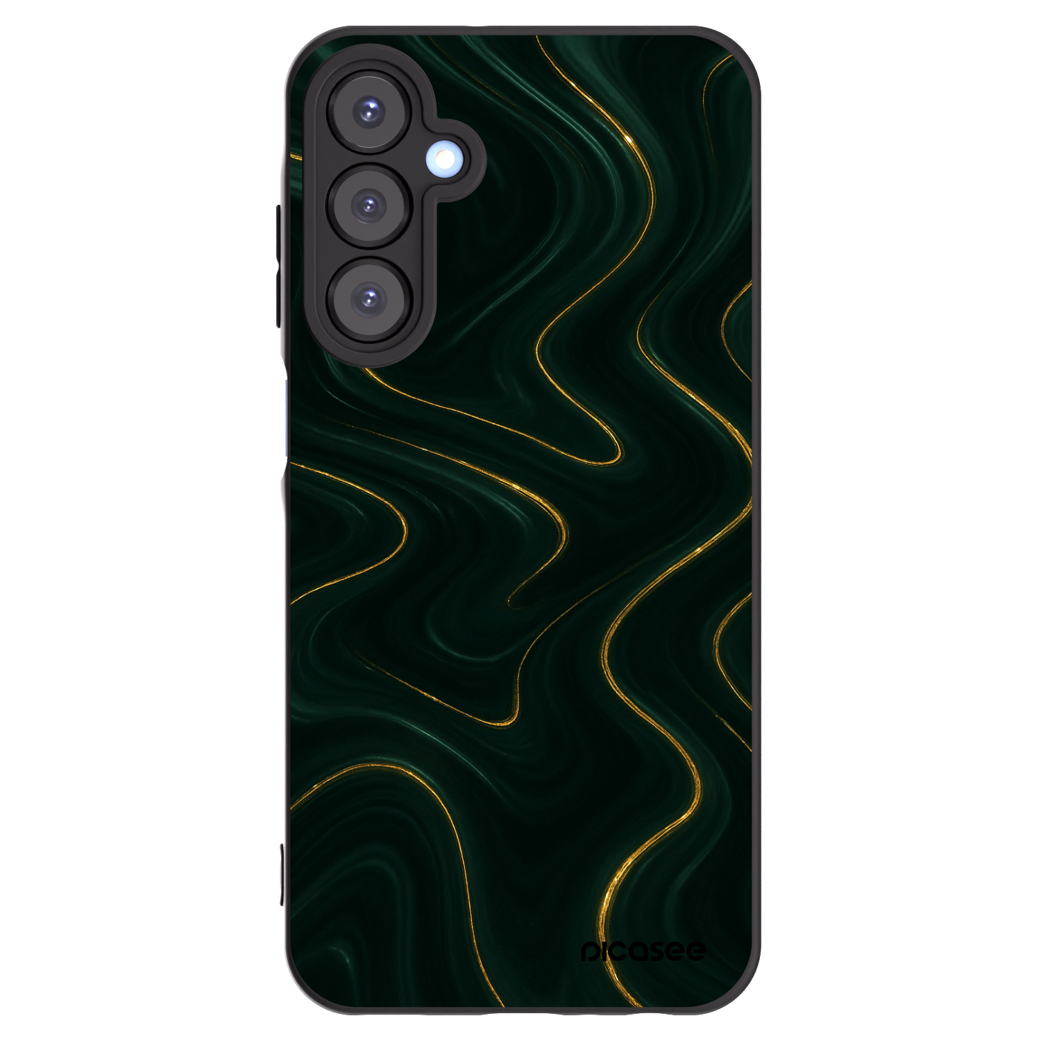 Picasee silikonowe czarne etui na Samsung Galaxy A25 A256B 5G - Vawes