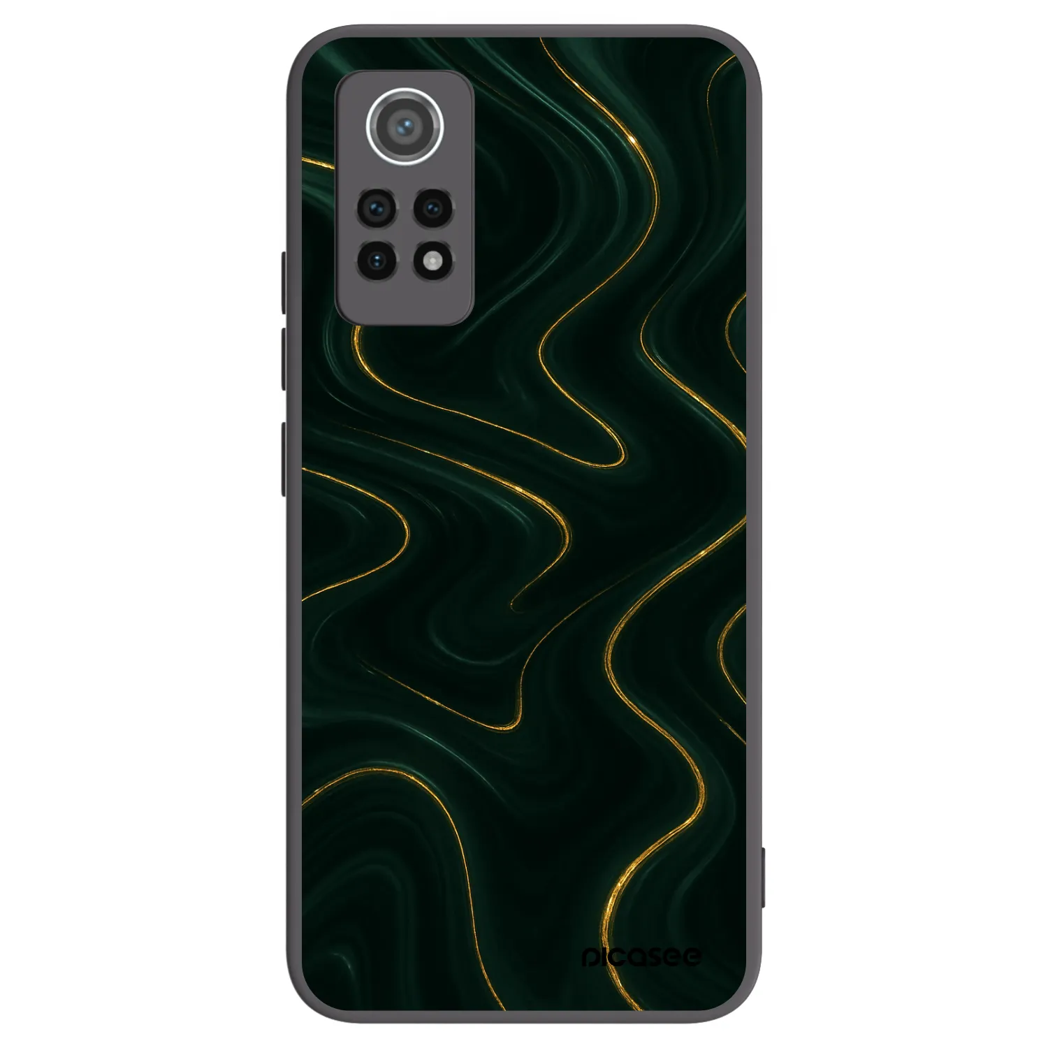 Picasee silikonowe czarne etui na Xiaomi Redmi Note 12 Pro 4G - Vawes