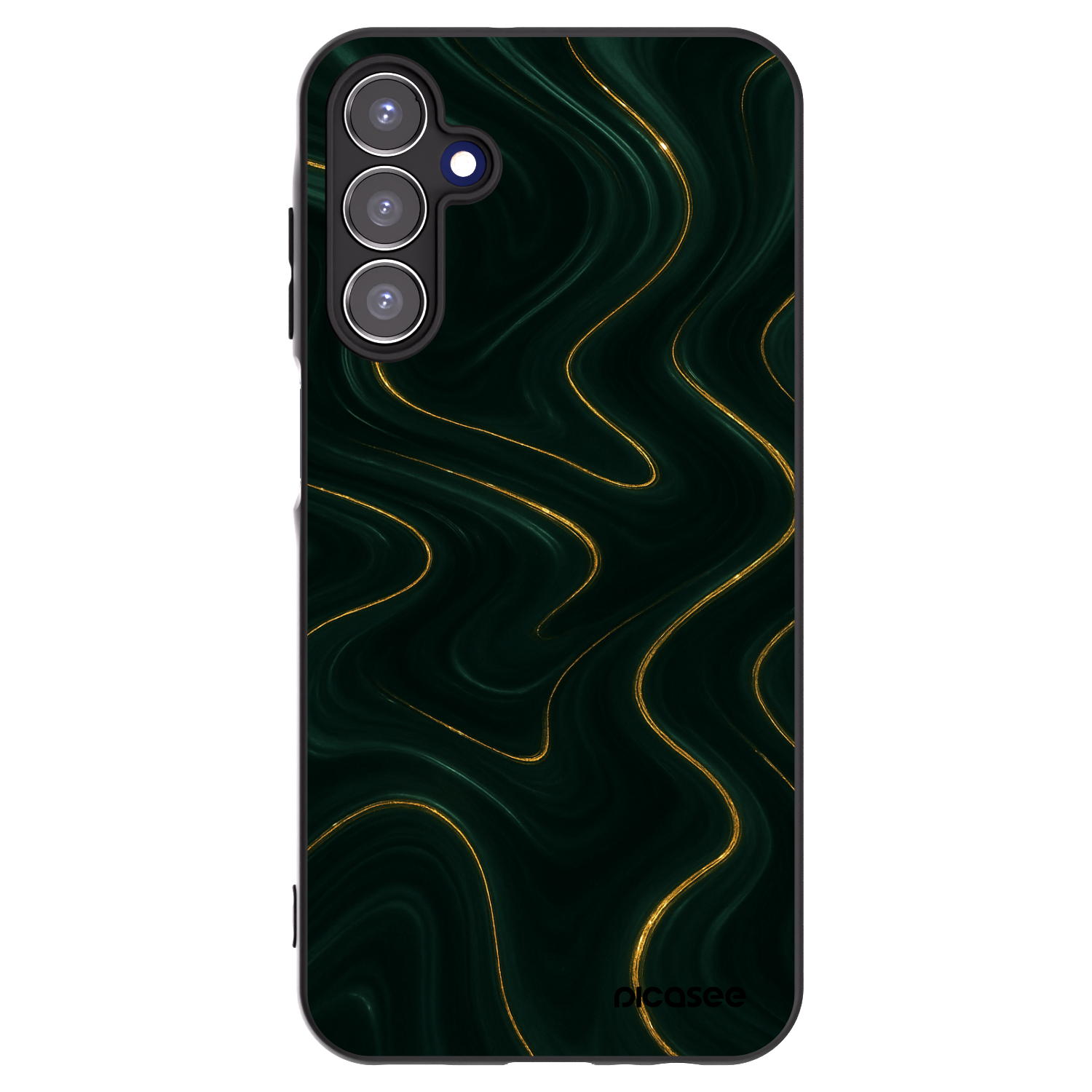 Picasee silikonowe czarne etui na Samsung Galaxy A15 A156B 5G - Vawes