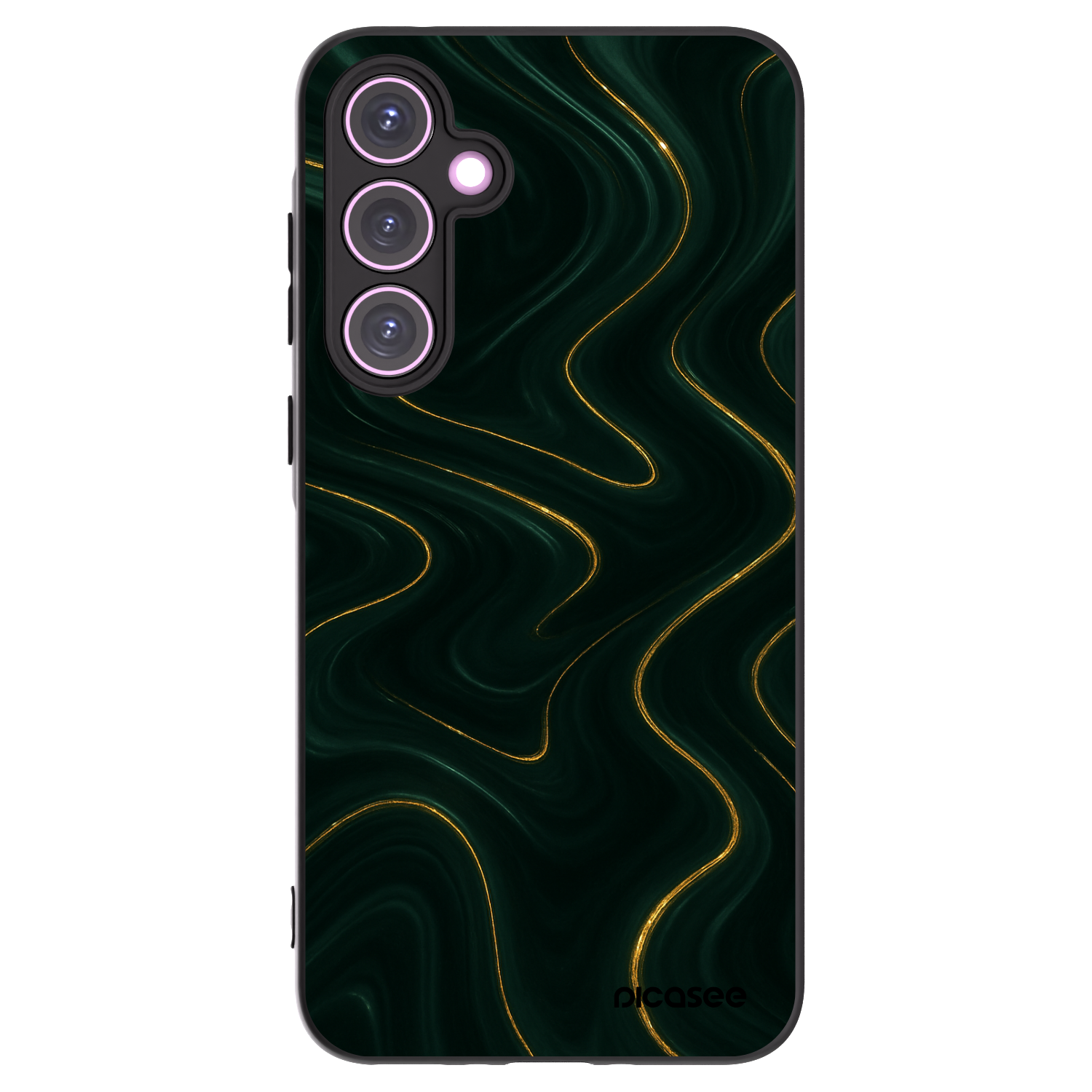 Picasee silikonowe czarne etui na Samsung Galaxy A35 5G A356B - Vawes