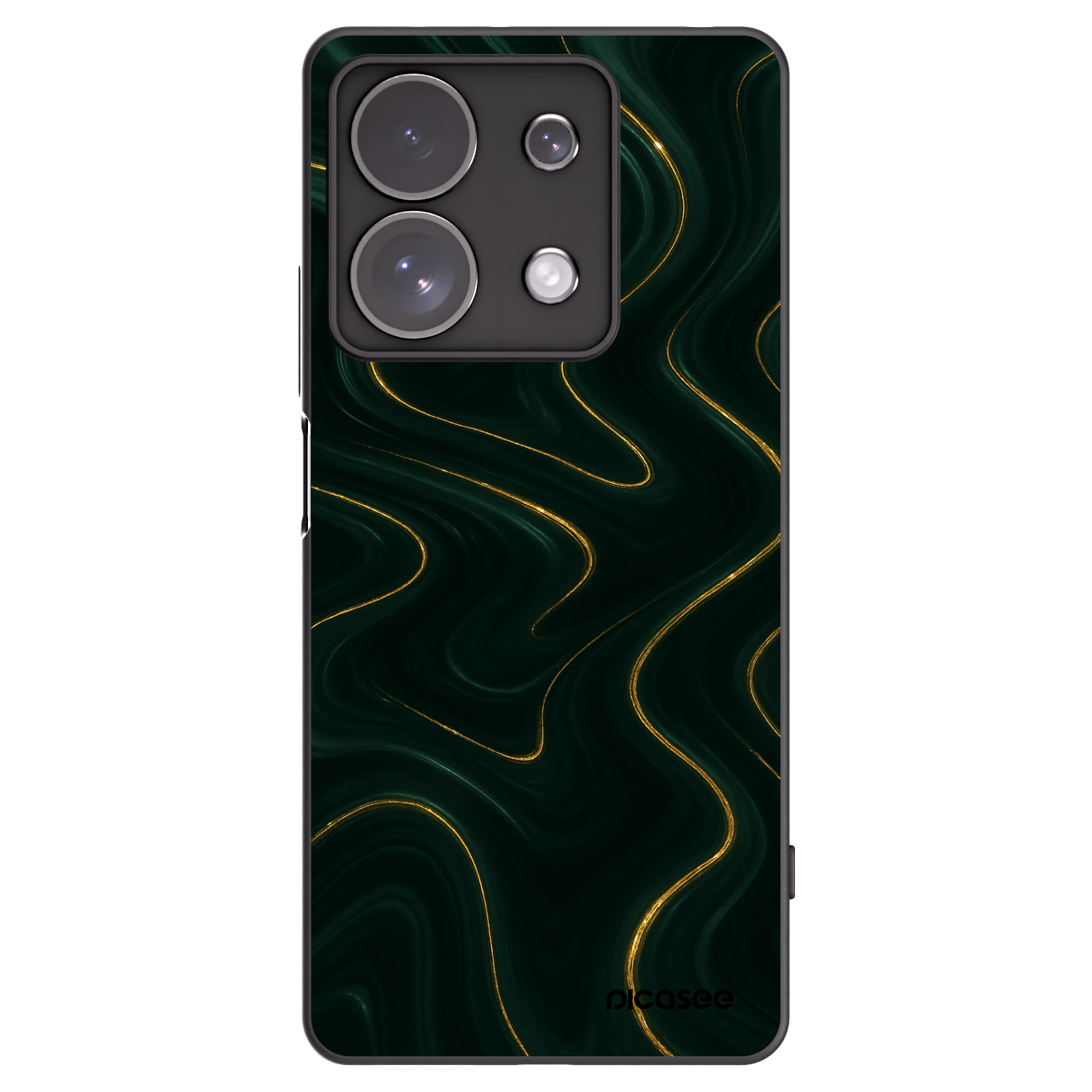Picasee silikonowe czarne etui na Xiaomi Redmi Note 13 Pro 4G - Vawes