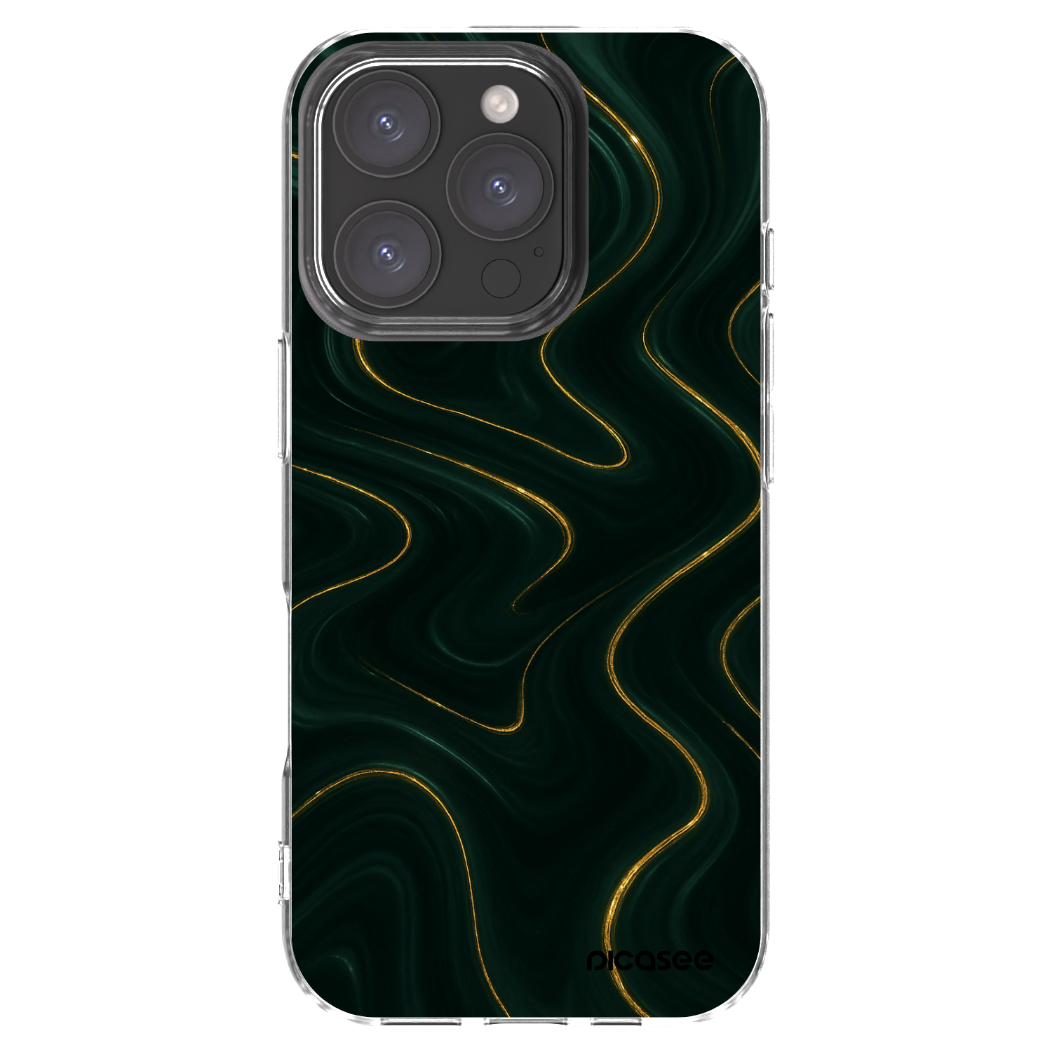 Picasee silikonowe przeźroczyste etui na Apple iPhone 16 Pro - Vawes