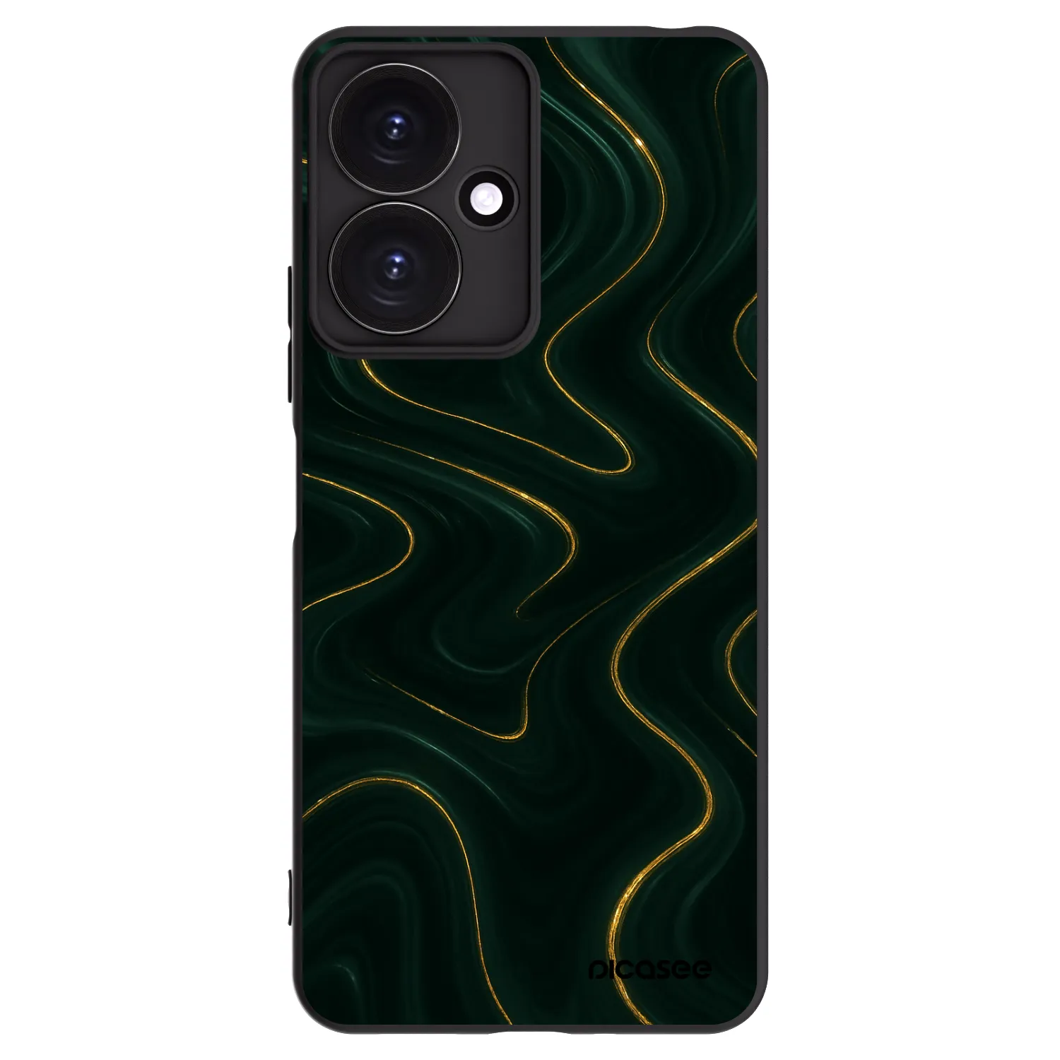 Picasee silikonowe czarne etui na Xiaomi Redmi 13C 5G - Vawes