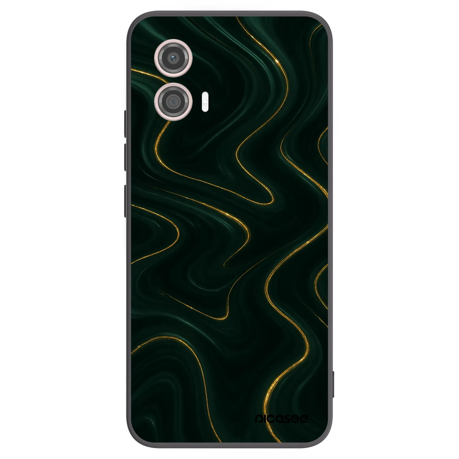 Picasee silikonowe czarne etui na Motorola Moto G53 5G - Vawes