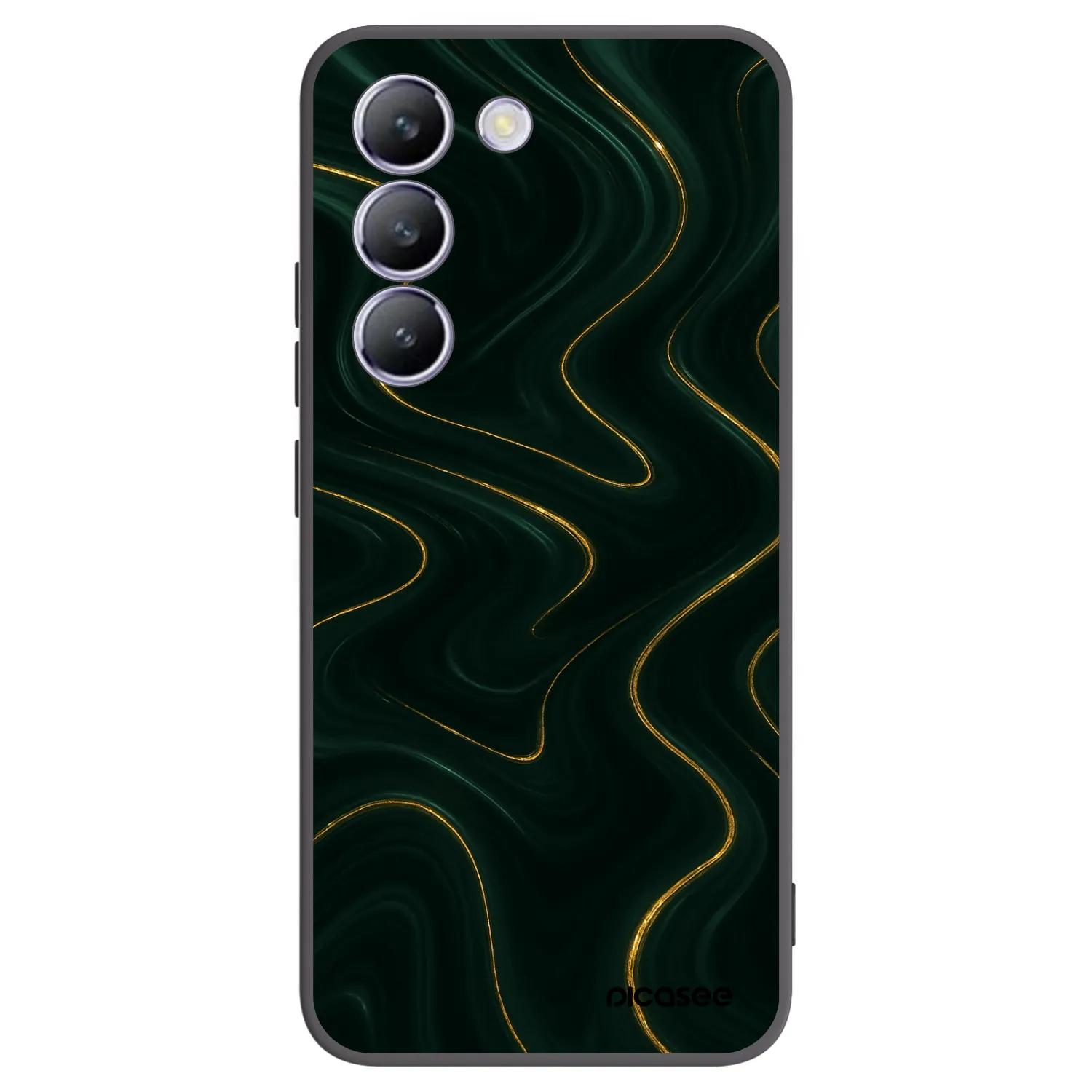 Picasee silikonowe czarne etui na Vivo V40 SE 5G - Vawes