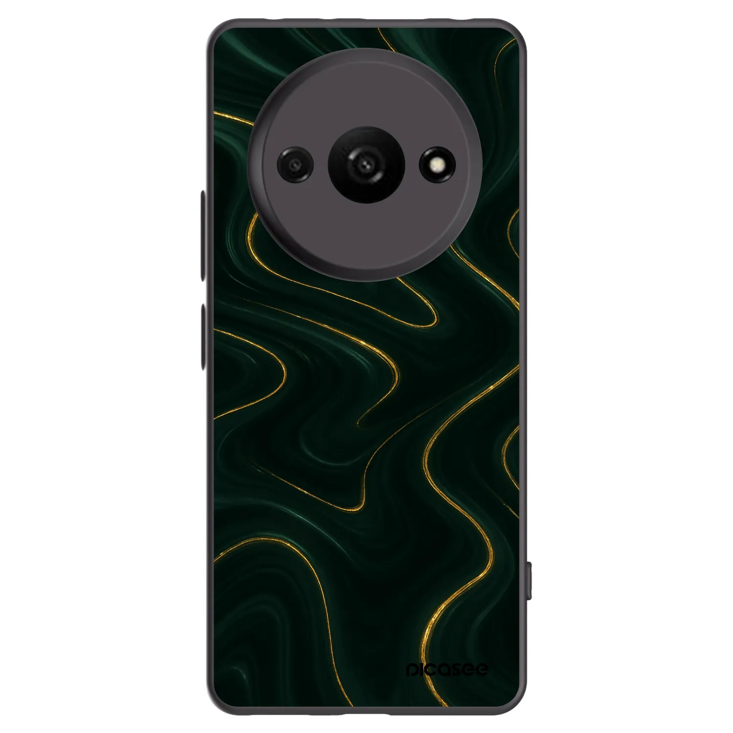 Picasee silikonowe czarne etui na Xiaomi Redmi A3 - Vawes