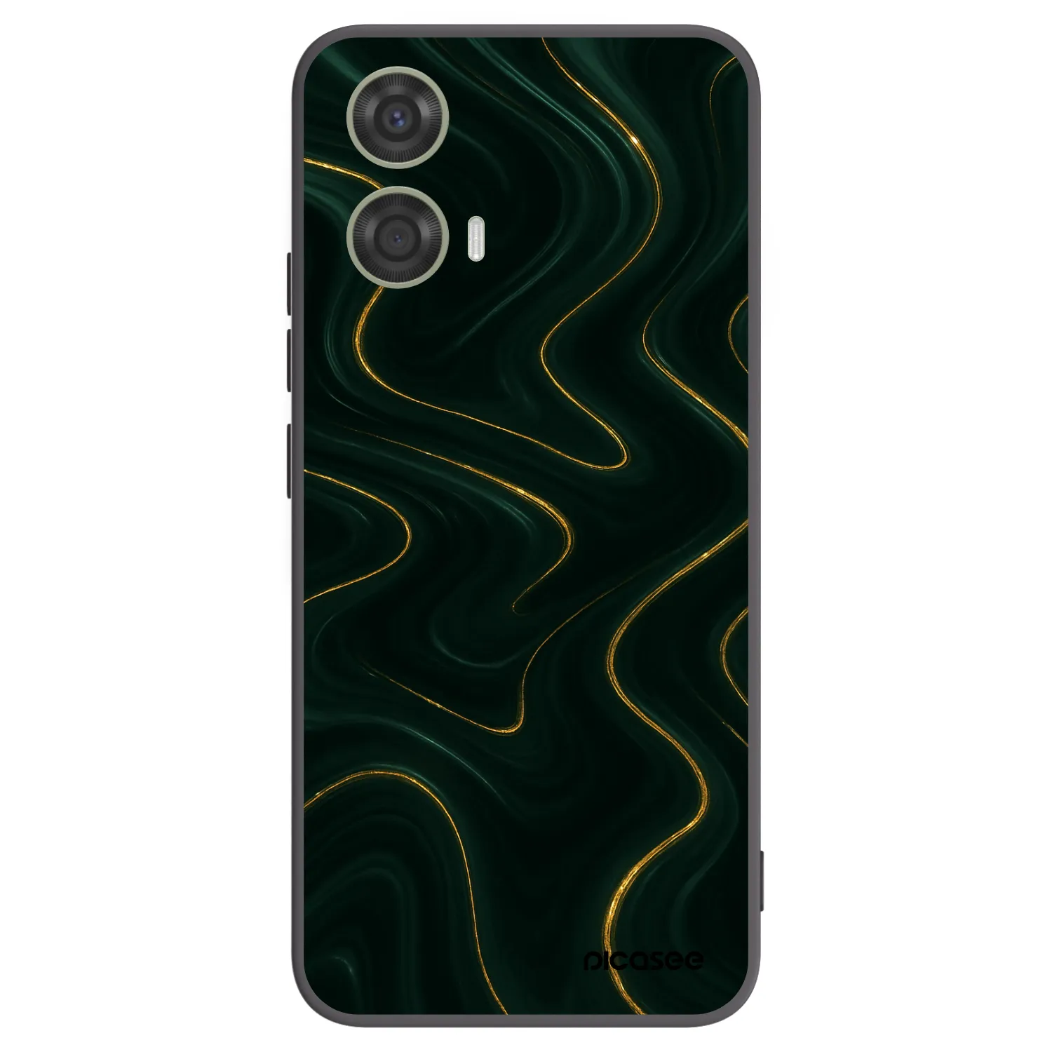 Picasee silikonowe czarne etui na Motorola Moto G24 - Vawes