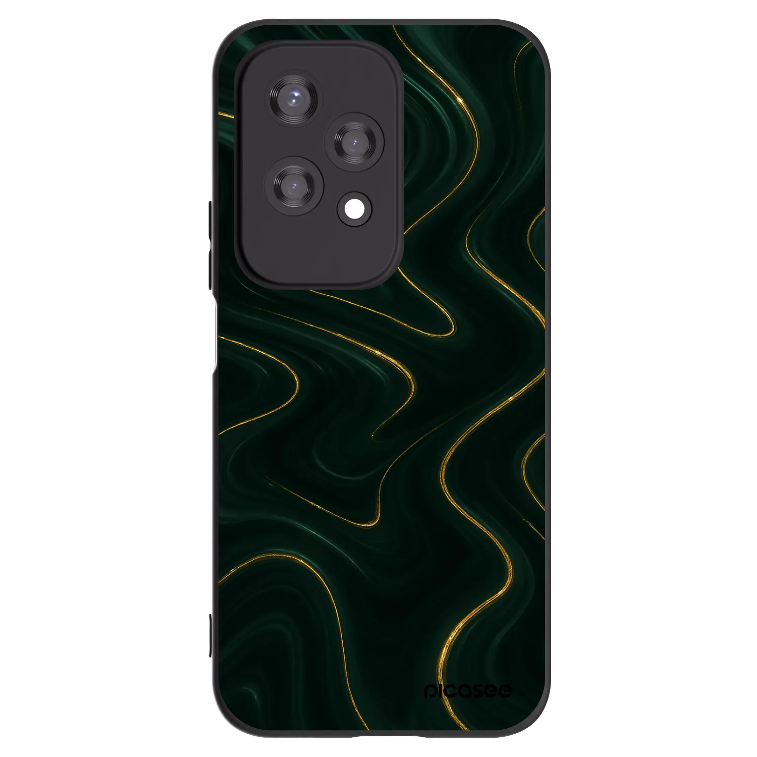 Picasee silikonowe czarne etui na Honor 200 Lite - Vawes