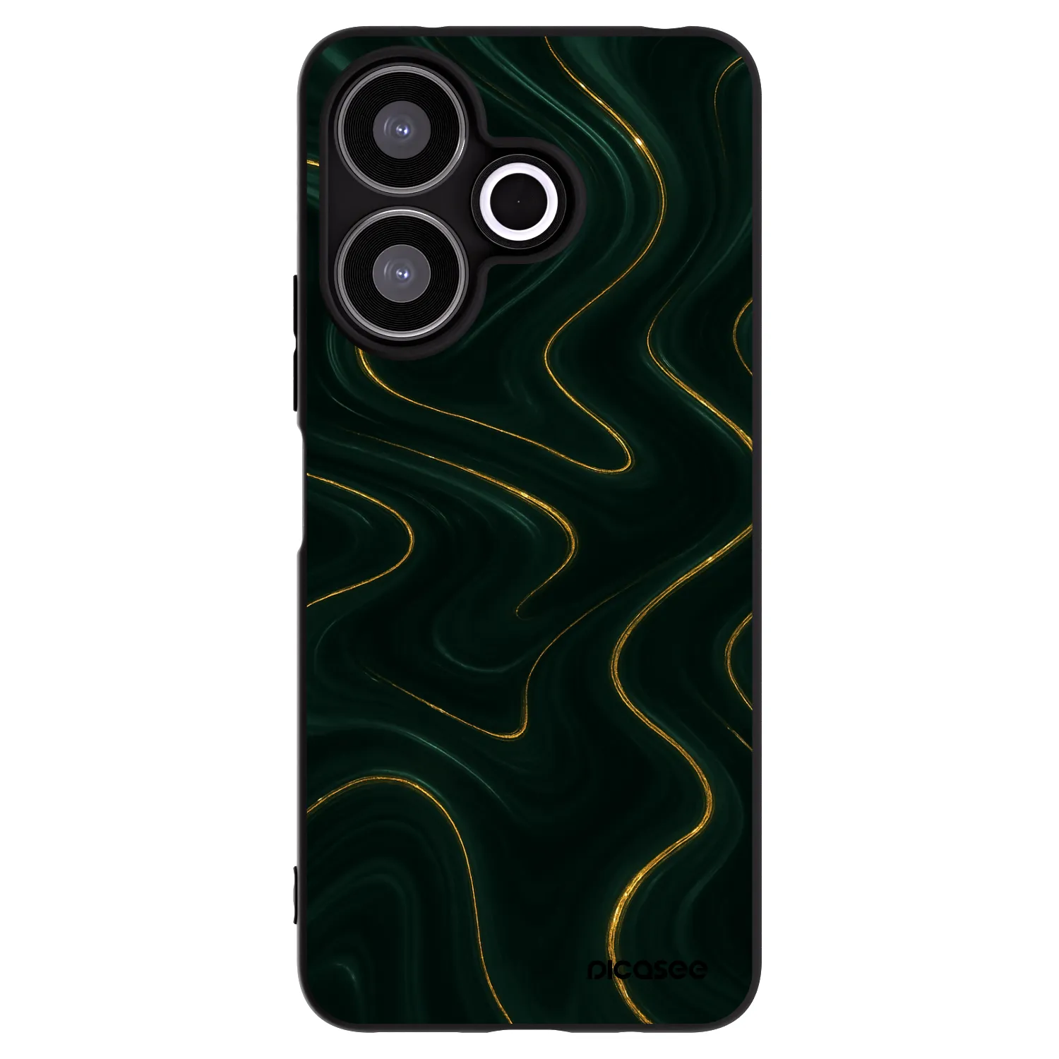Picasee silikonowe czarne etui na Xiaomi Redmi 13 4G - Vawes