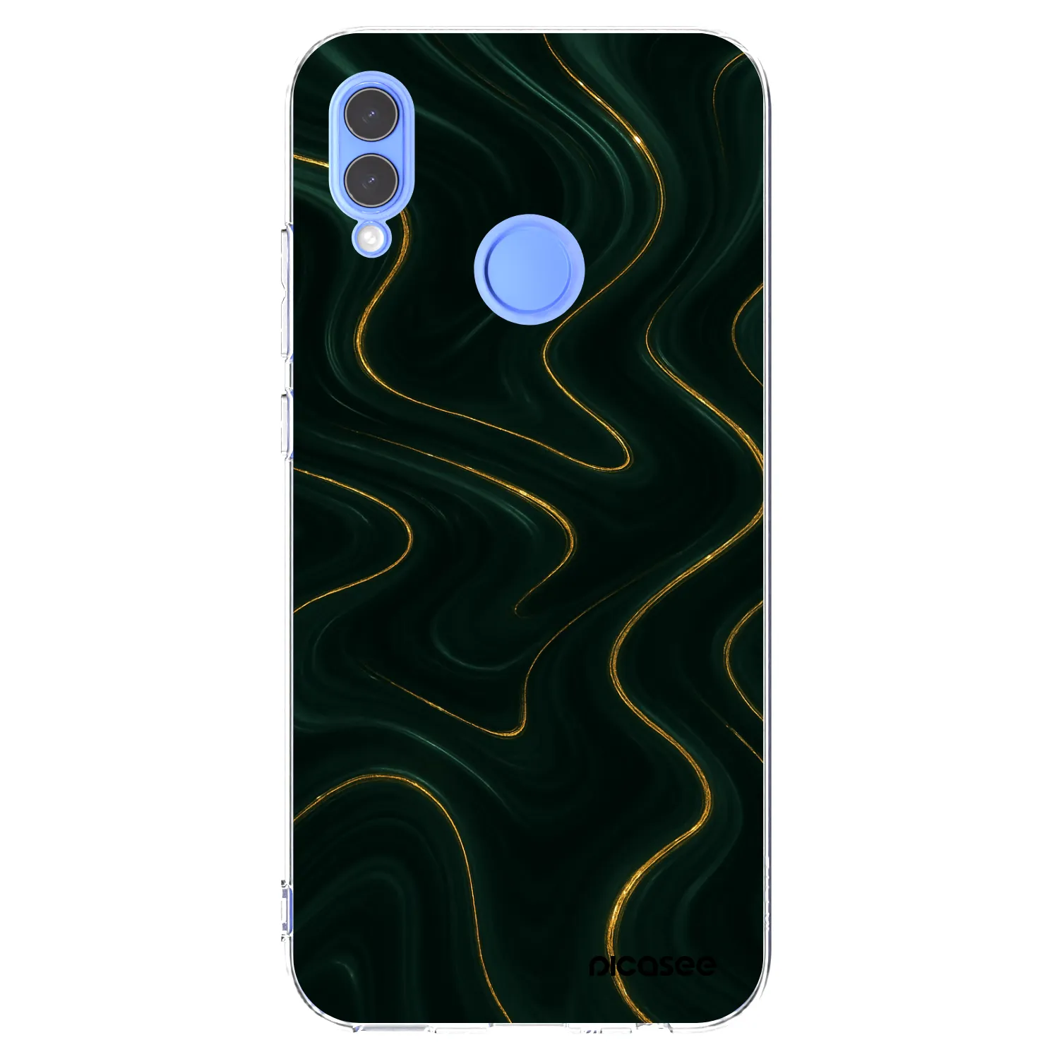 Picasee silikonowe przeźroczyste etui na Honor 10 Lite - Vawes