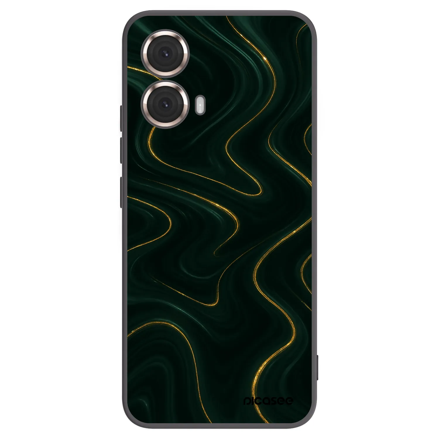 Picasee silikonowe czarne etui na Motorola Moto G85 - Vawes