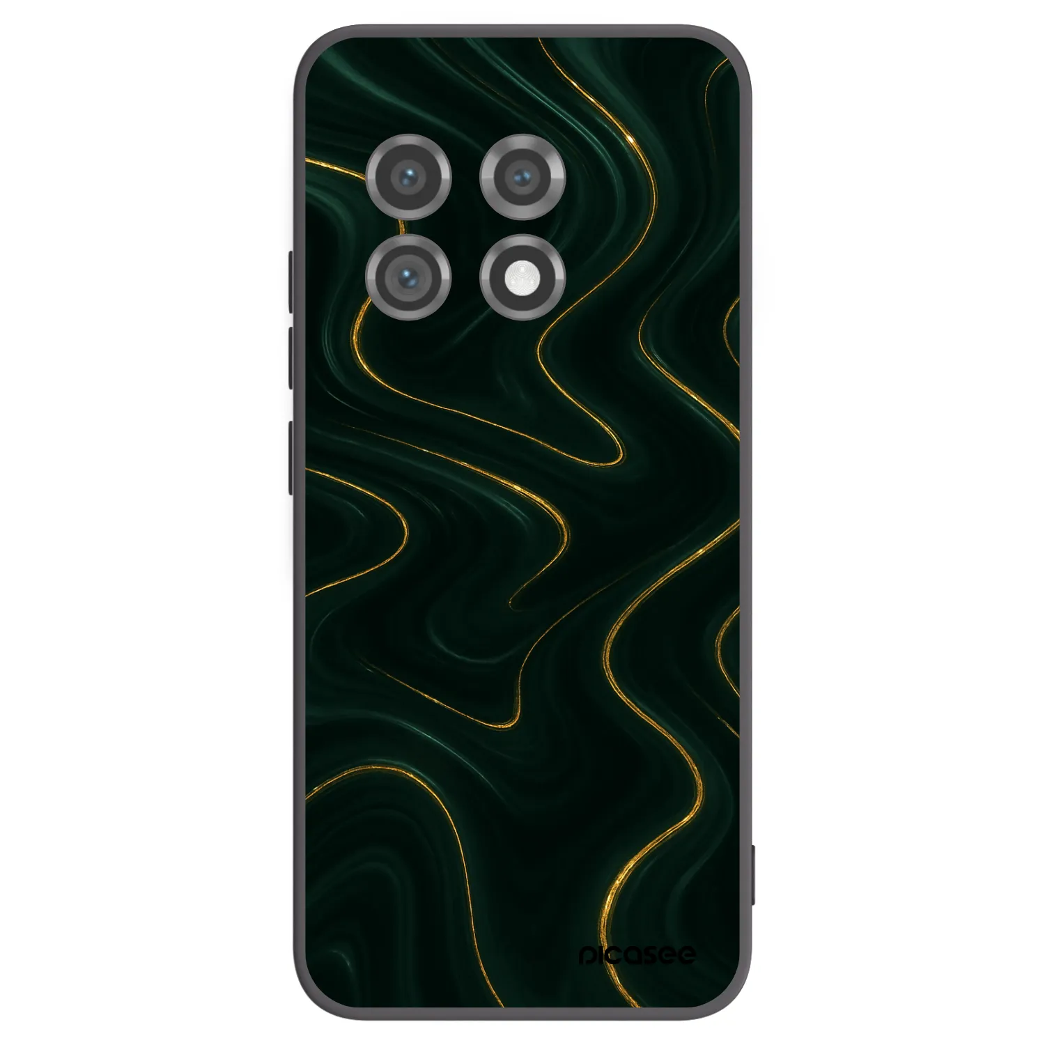 Picasee silikonowe czarne etui na OnePlus 11 5G - Vawes