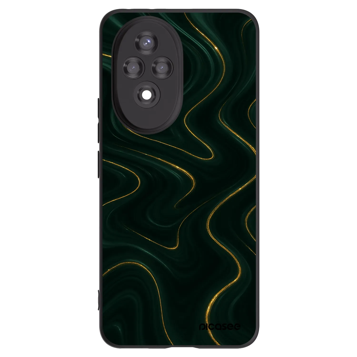Picasee silikonowe czarne etui na Honor 200 Pro 5G - Vawes
