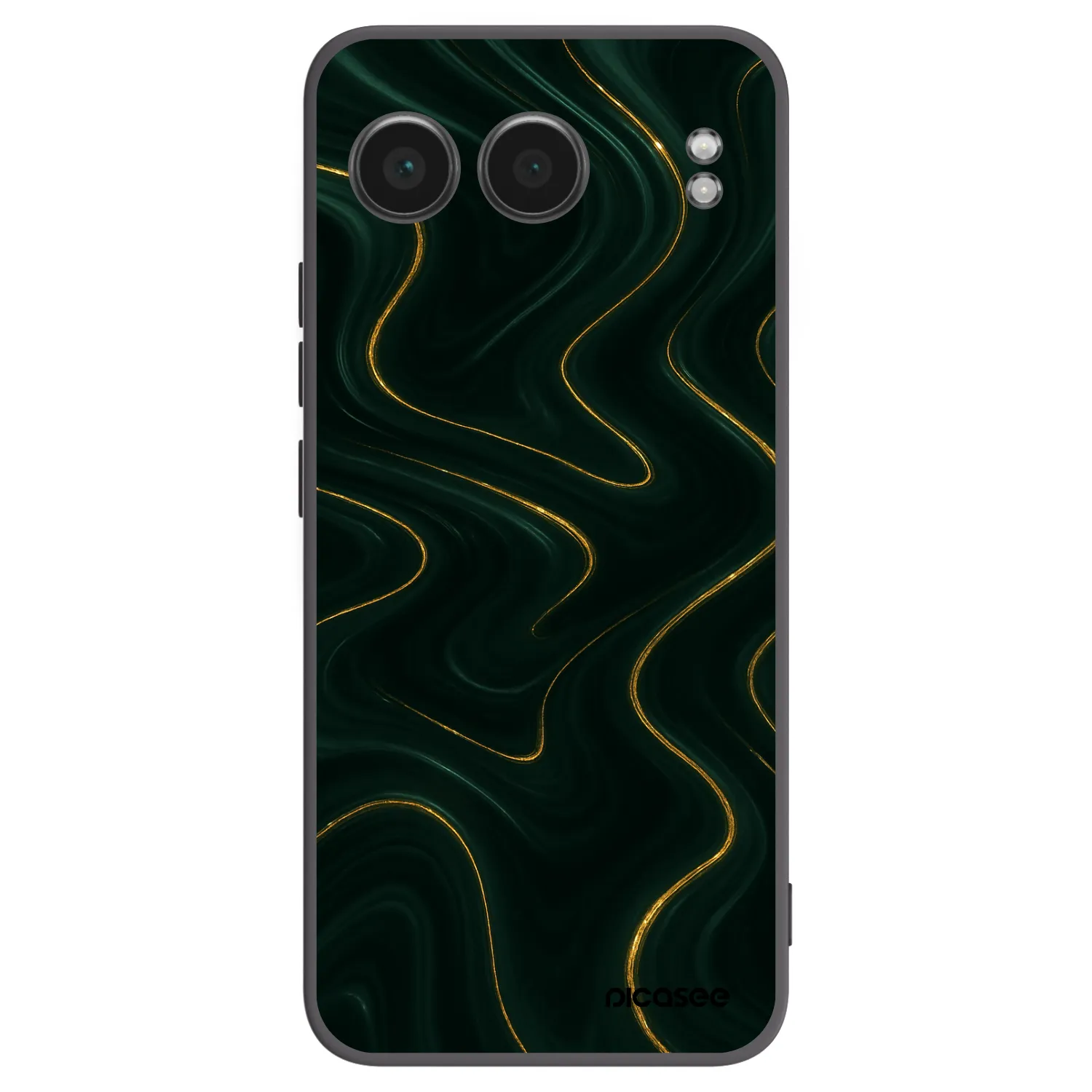 Picasee silikonowe czarne etui na OnePlus Nord 4 - Vawes