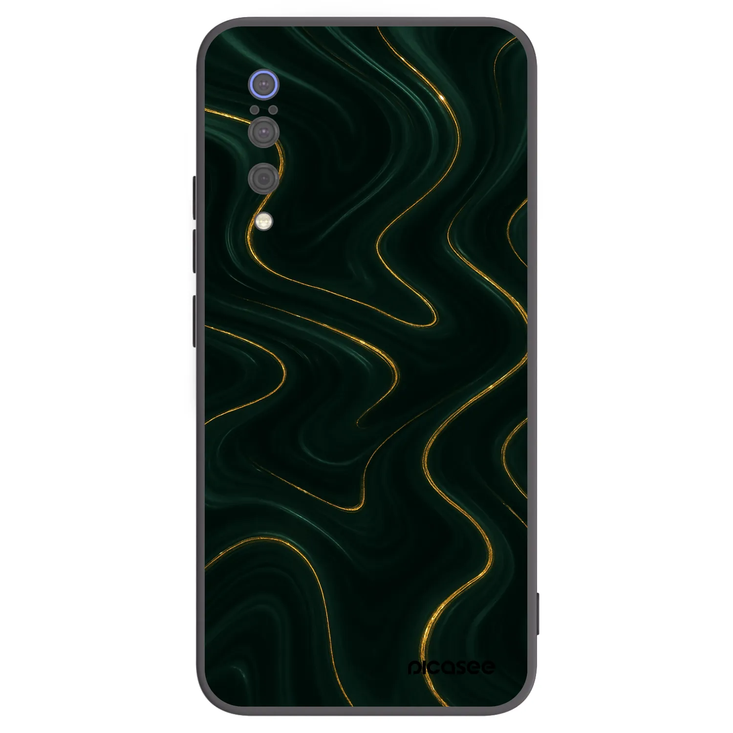 Picasee silikonowe czarne etui na Xiaomi Mi 9 - Vawes