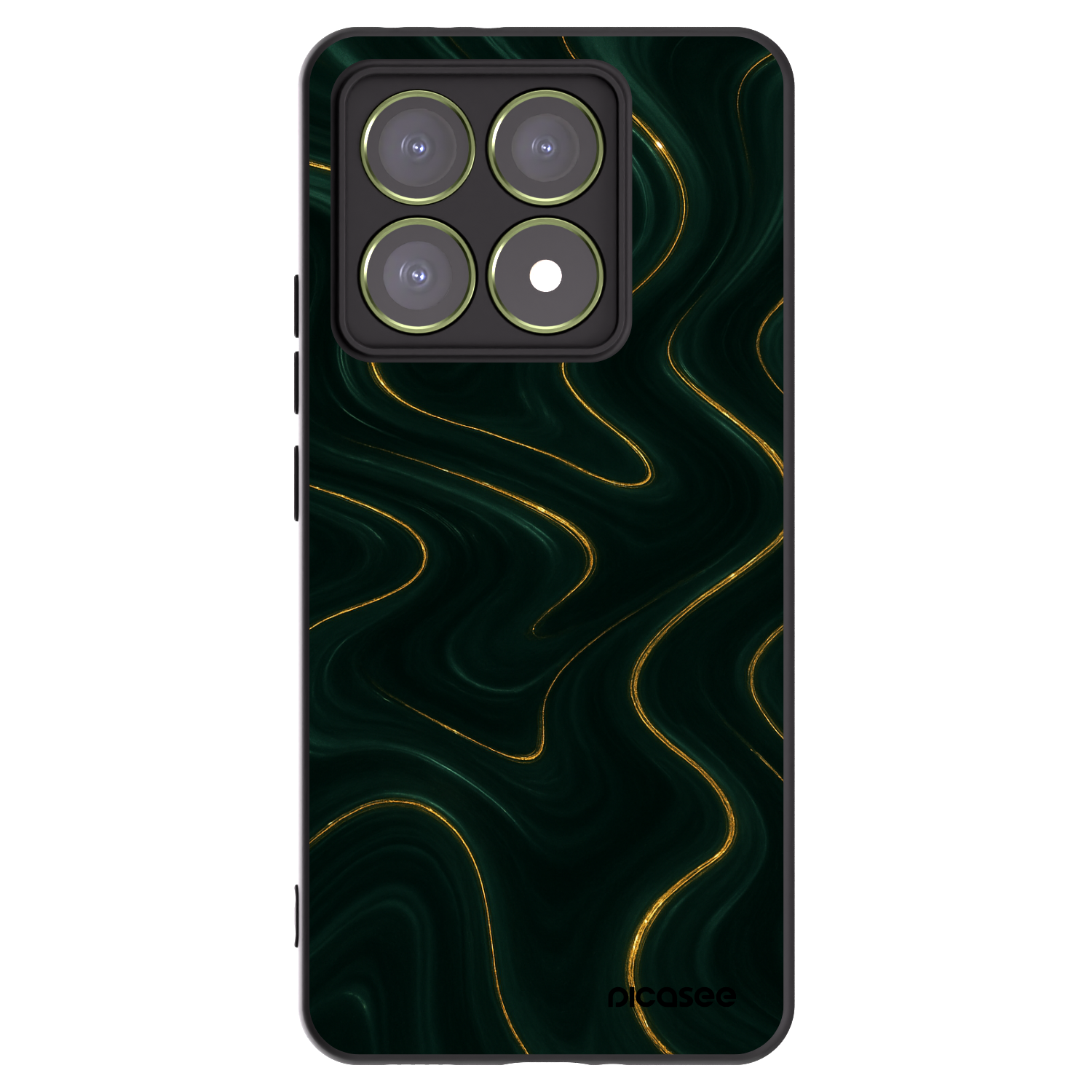 Picasee silikonowe czarne etui na Xiaomi 14T - Vawes