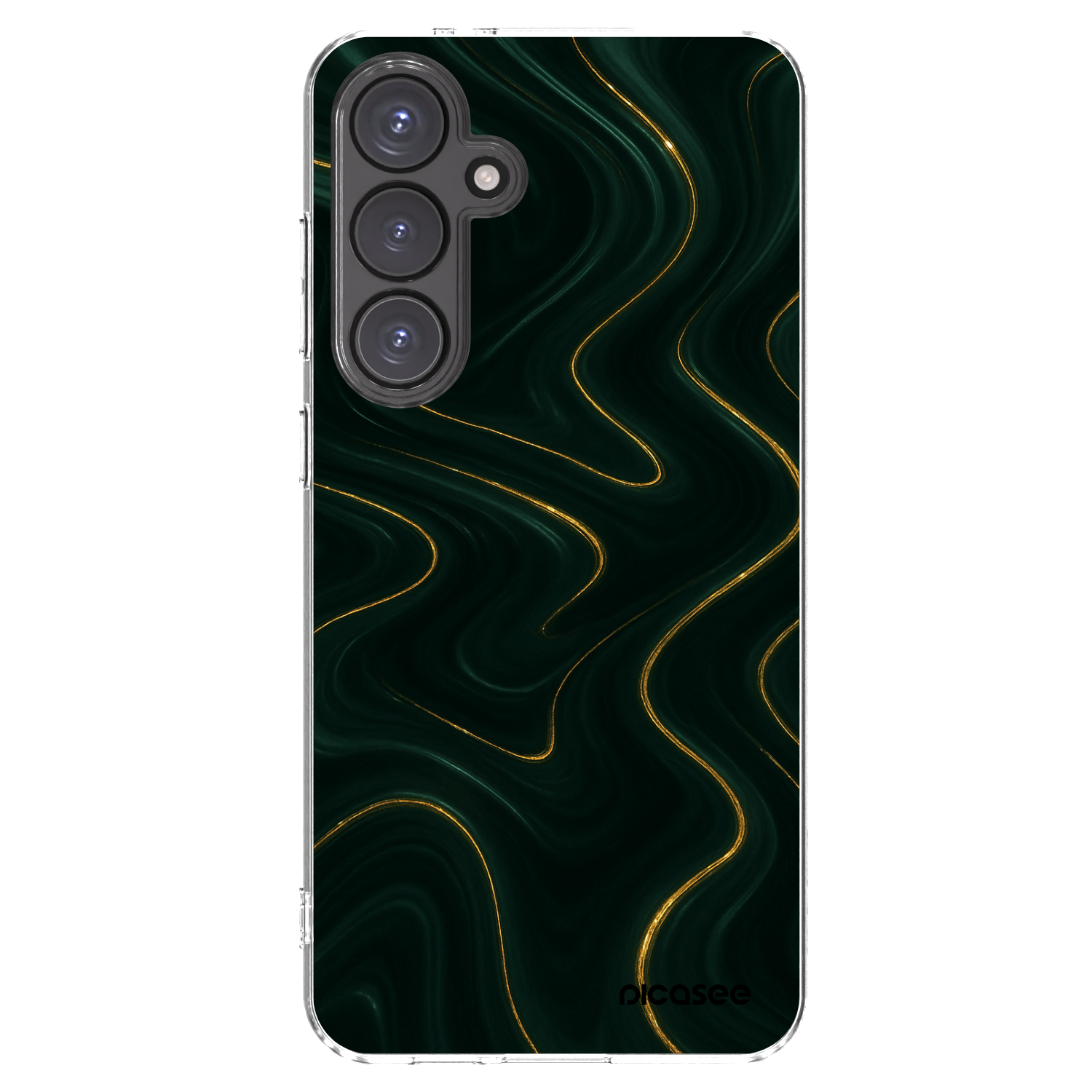 Picasee silikonowe przeźroczyste etui na Samsung Galaxy S24 FE S721B - Vawes