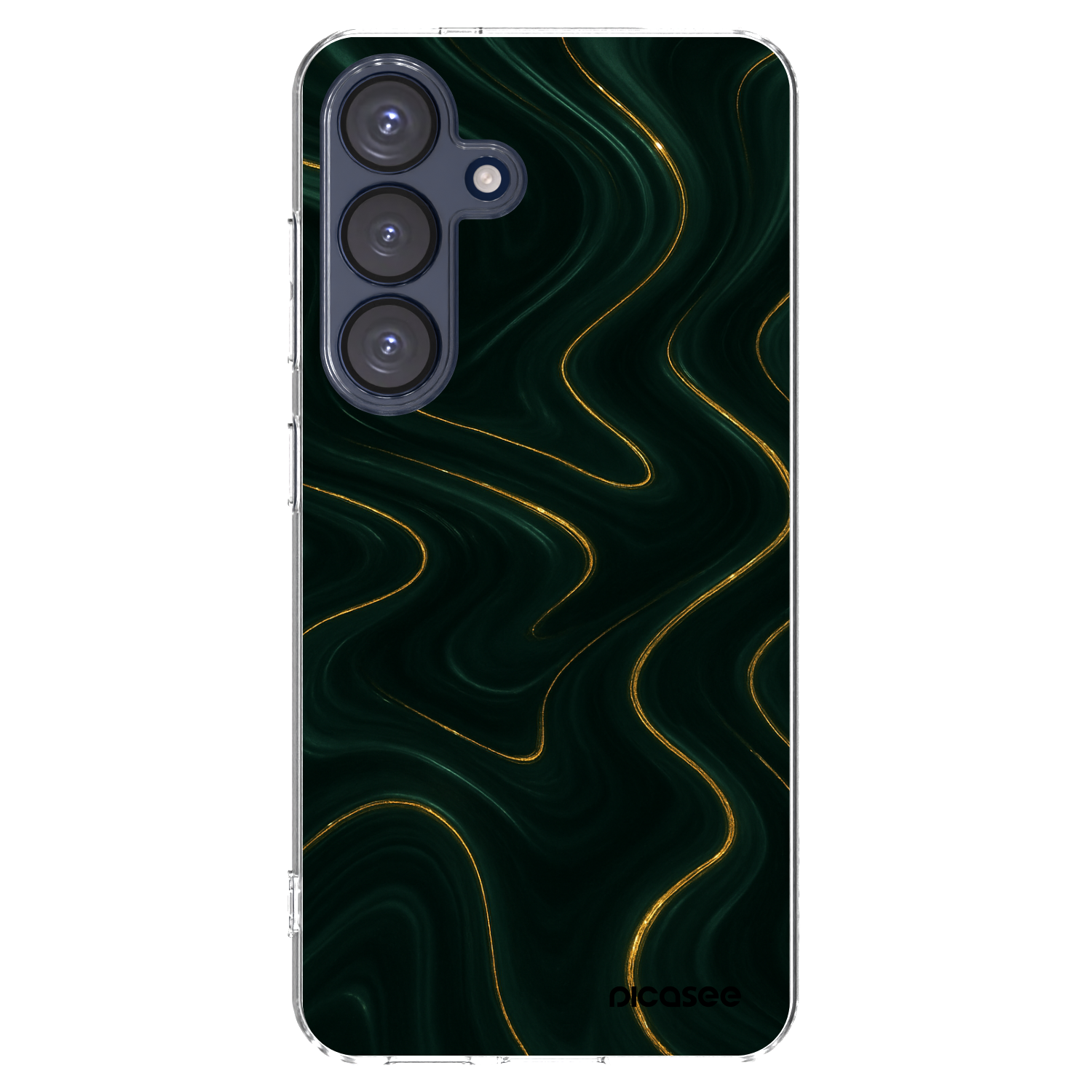 Picasee silikonowe przeźroczyste etui na Samsung Galaxy S25 5G - Vawes