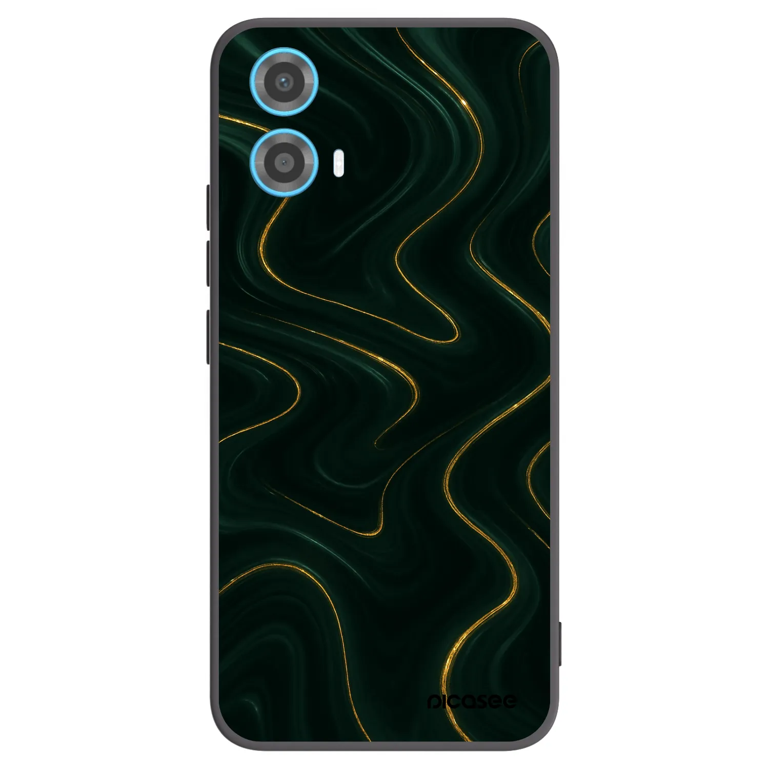Picasee silikonowe czarne etui na Motorola Moto G34 5G - Vawes