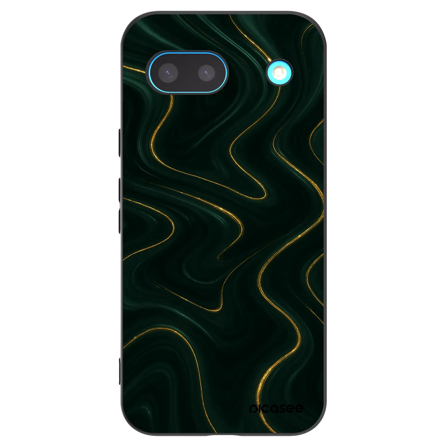 Picasee silikonowe czarne etui na Google Pixel 8a - Vawes